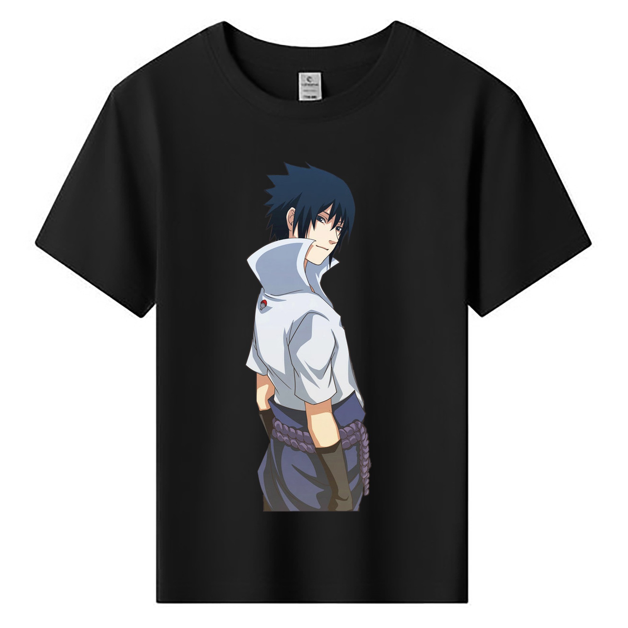 （画像用） NARUTO -ナルト- うちは サスケ Uchiha Sasuke 綿100％キッズTシャツ（フロントプリント）