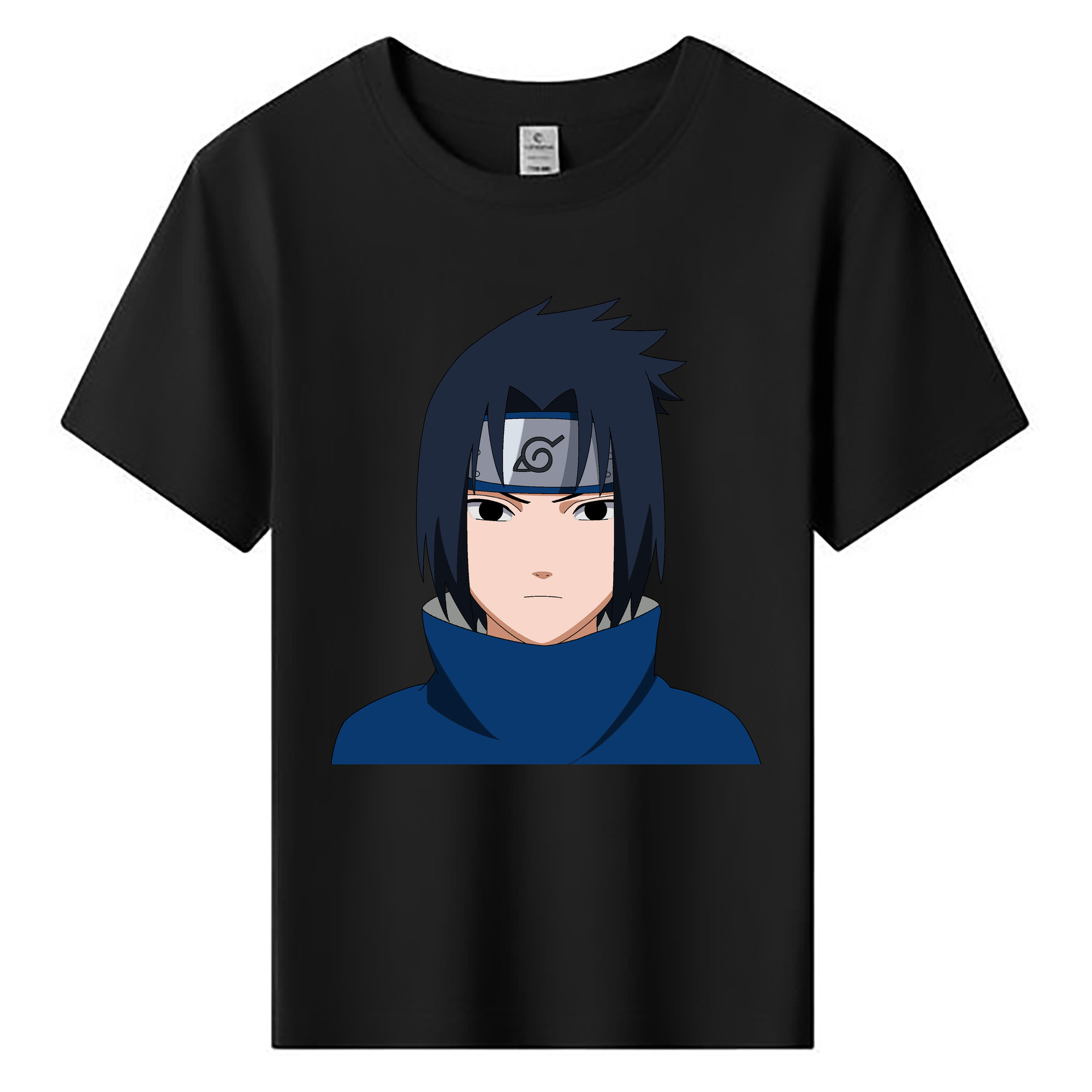 （画像用） NARUTO -ナルト- うちは サスケ Uchiha Sasuke 綿100％キッズTシャツ（フロントプリント）