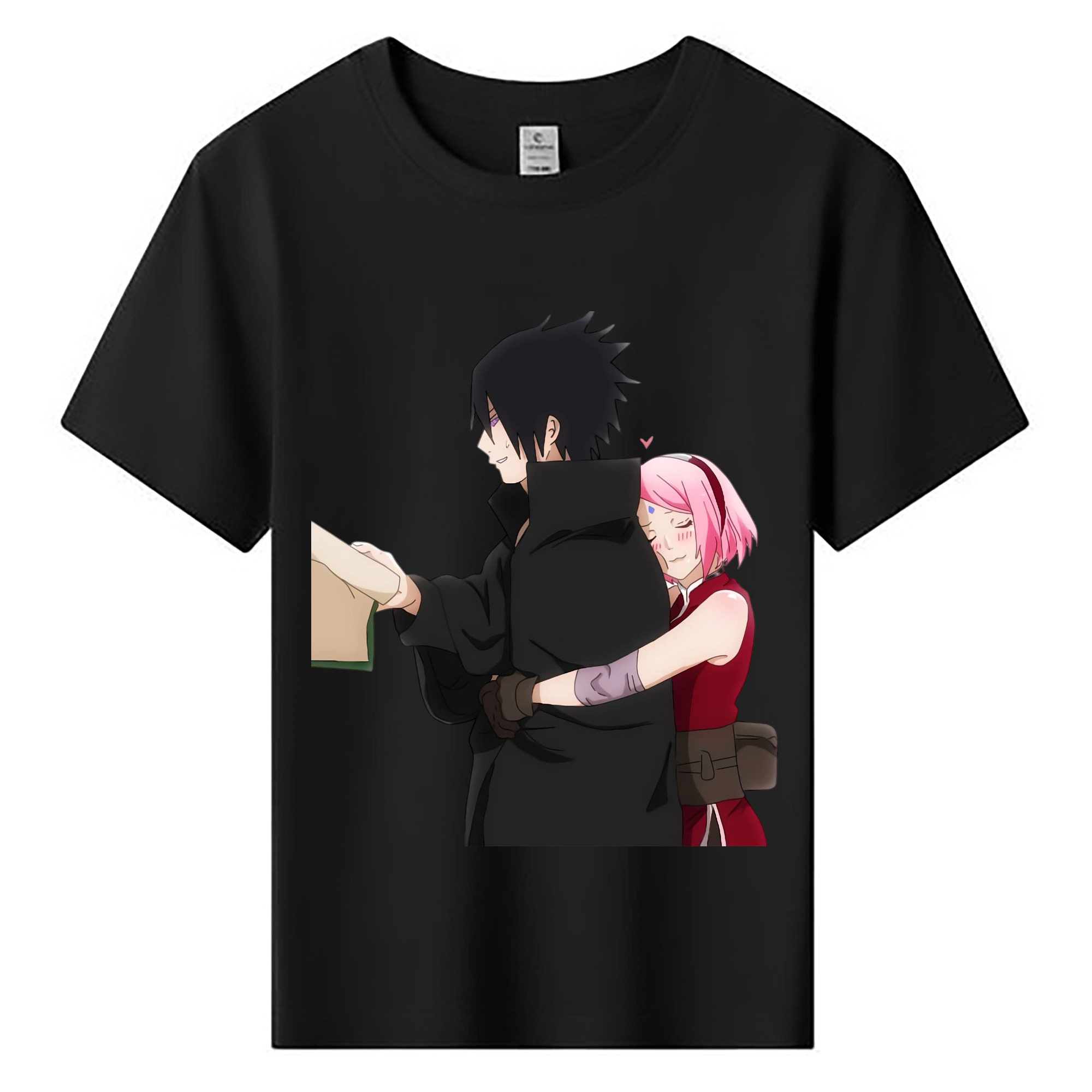 （画像用） NARUTO -ナルト- うちは サスケ Uchiha Sasuke 綿100％キッズTシャツ（フロントプリント）