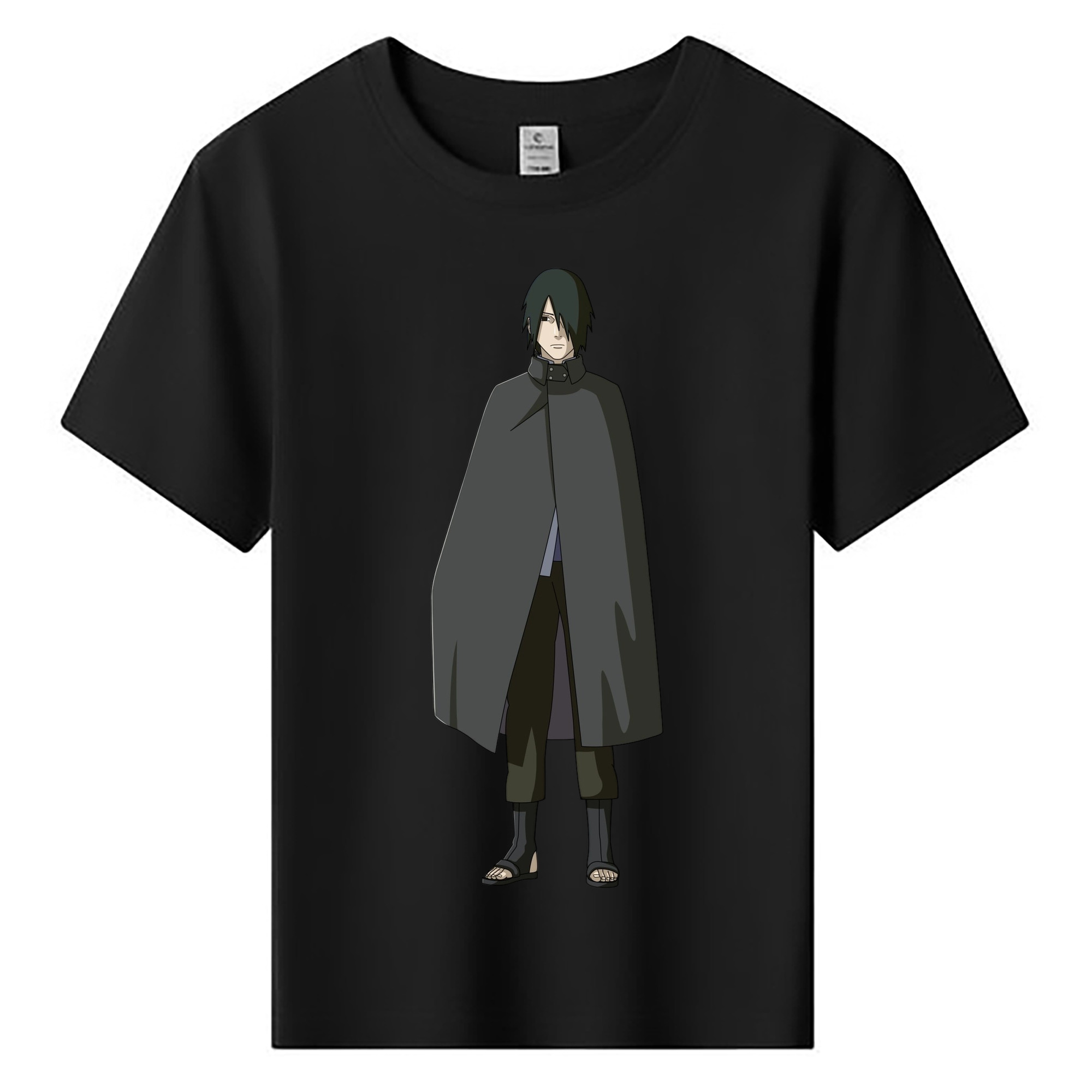 （画像用） NARUTO -ナルト- うちは サスケ Uchiha Sasuke 綿100％キッズTシャツ（フロントプリント）