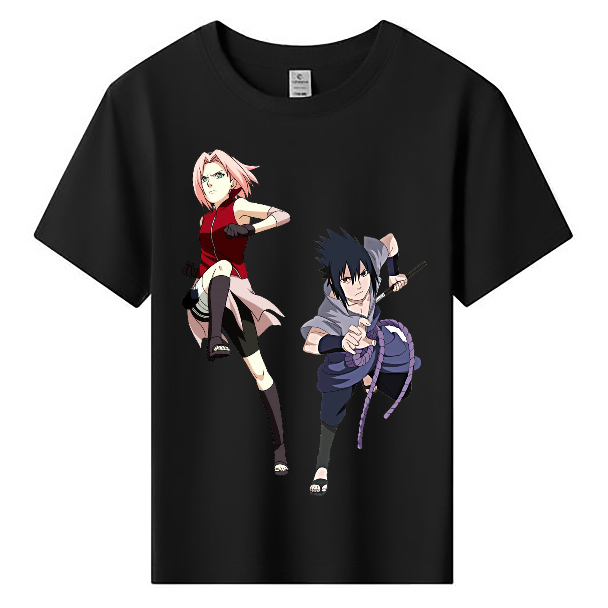 （画像用） NARUTO -ナルト- 春野サクラ Haruno Sakura 綿100％キッズTシャツ（フロントプリント）