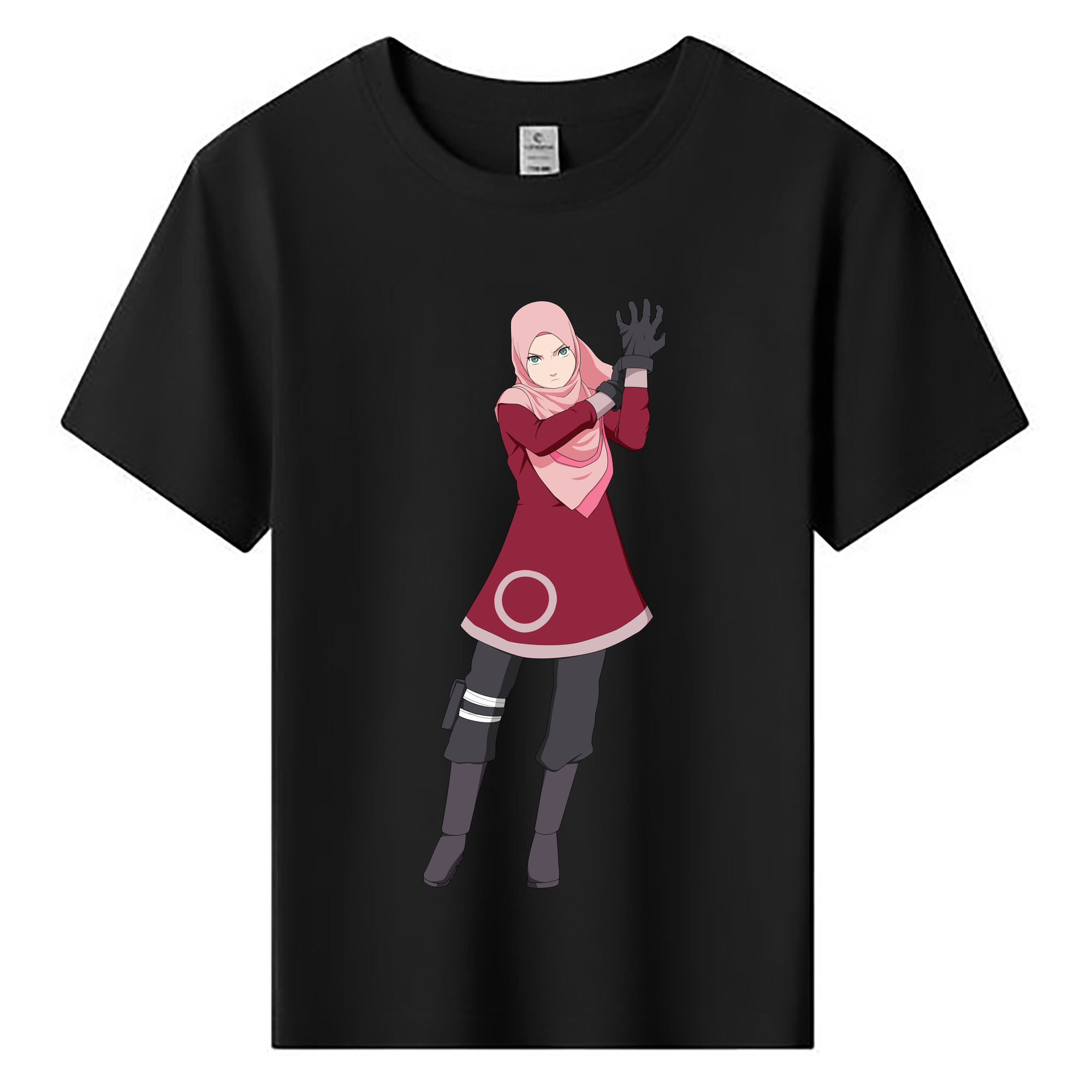 （画像用） NARUTO -ナルト- 春野サクラ Haruno Sakura 綿100％キッズTシャツ（フロントプリント）