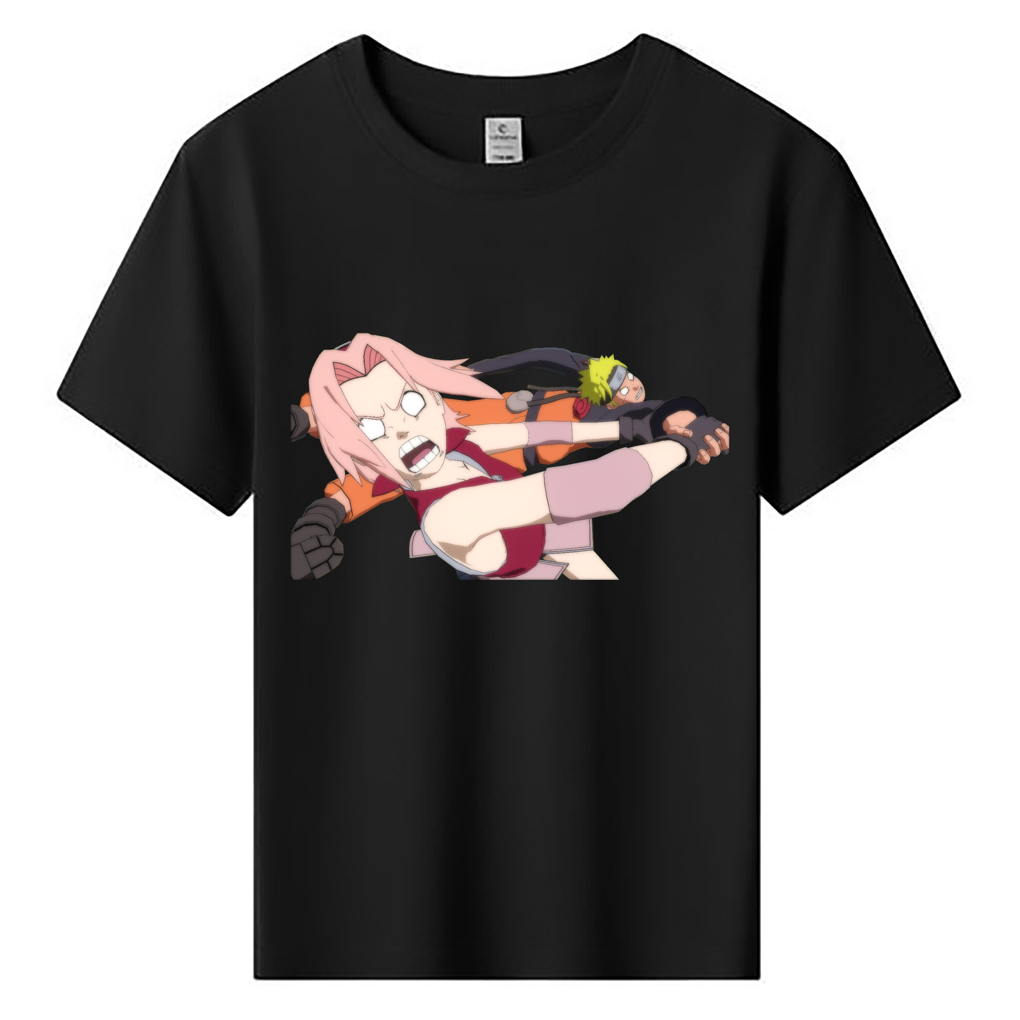 （画像用） NARUTO -ナルト- 春野サクラ Haruno Sakura 綿100％キッズTシャツ（フロントプリント）