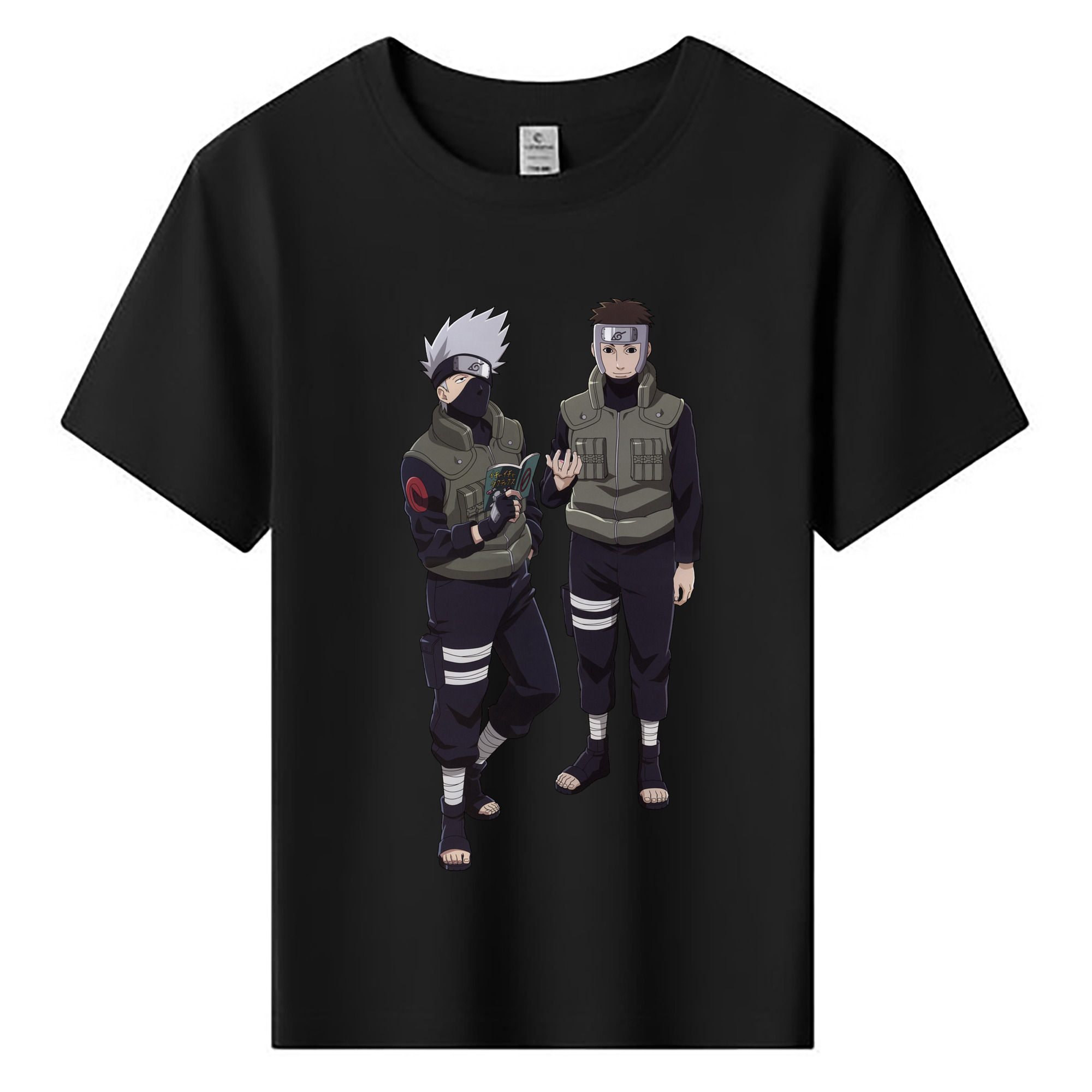 （画像用） NARUTO -ナルト- はたけ カカシ Hatake Kakashi 綿100％キッズTシャツ（フロントプリント）