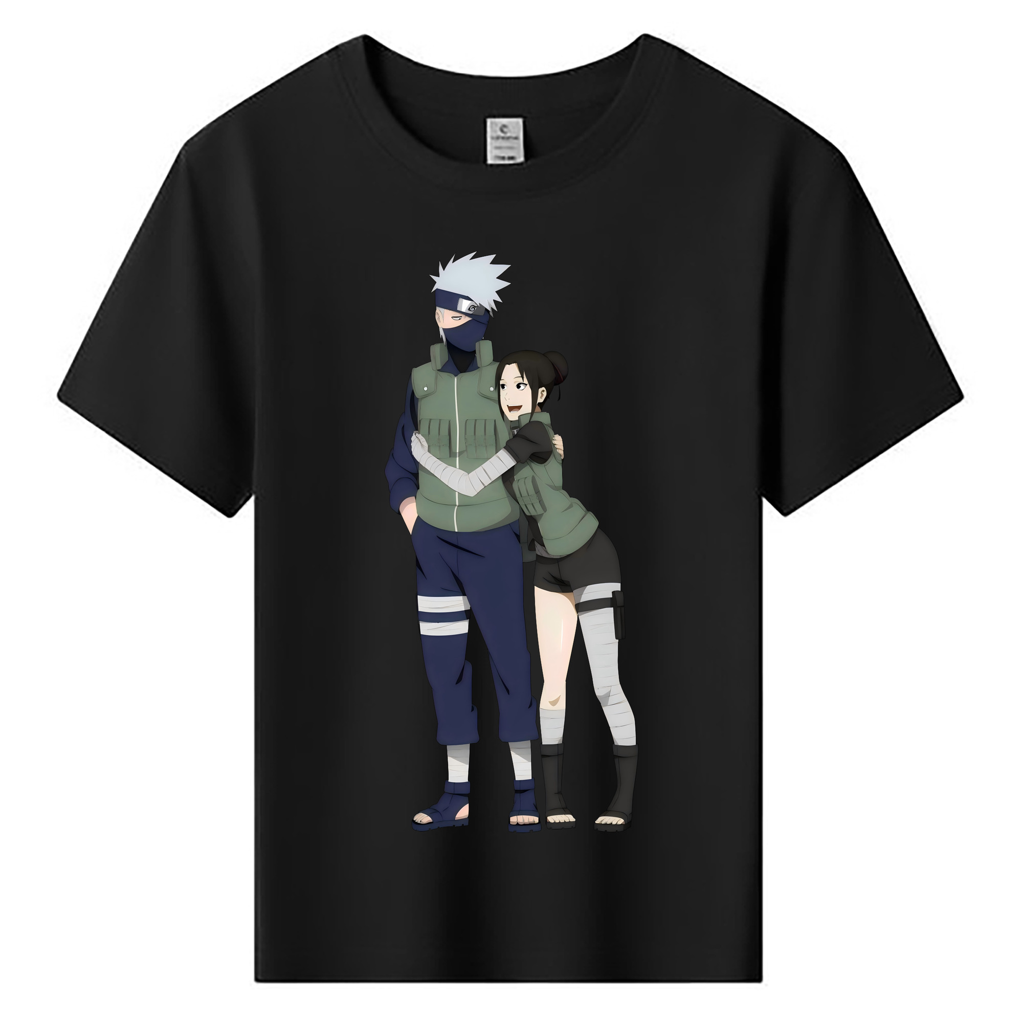 （画像用） NARUTO -ナルト- はたけ カカシ Hatake Kakashi 綿100％キッズTシャツ（フロントプリント）