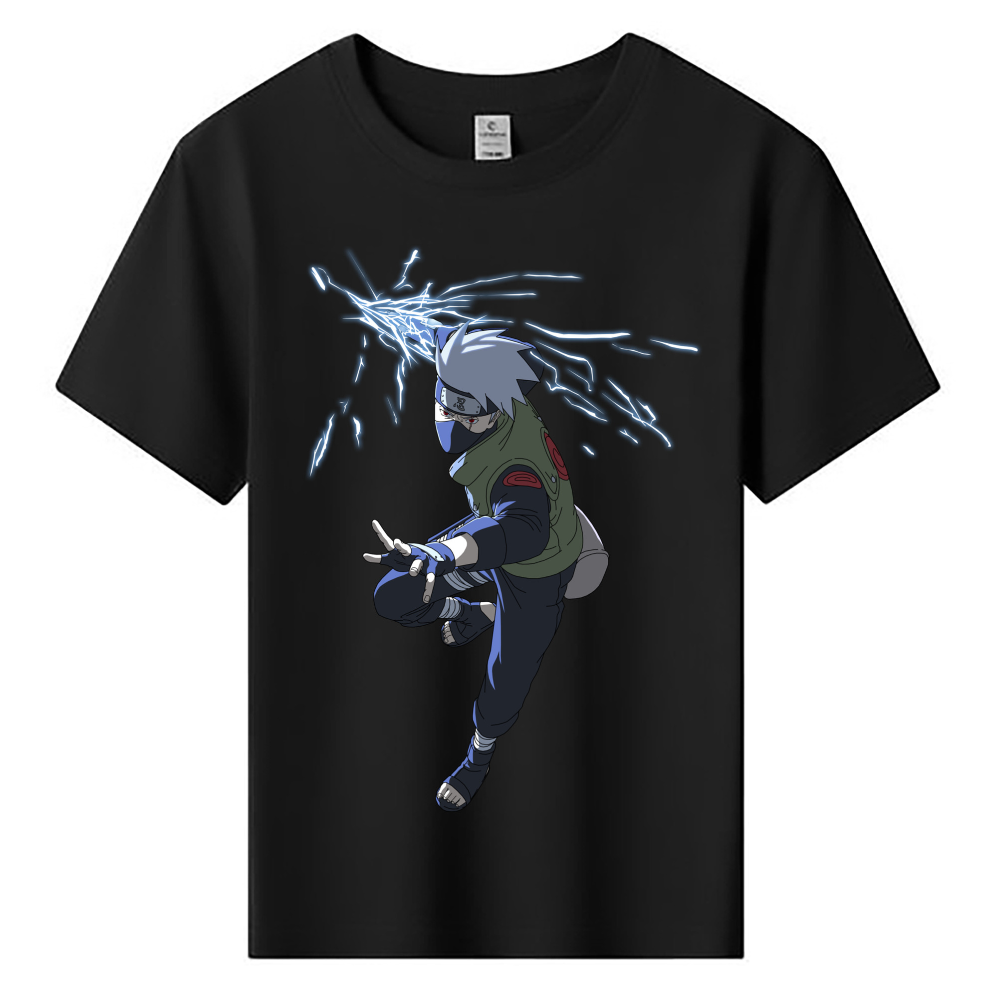 （画像用） NARUTO -ナルト- はたけ カカシ Hatake Kakashi 綿100％キッズTシャツ（フロントプリント）