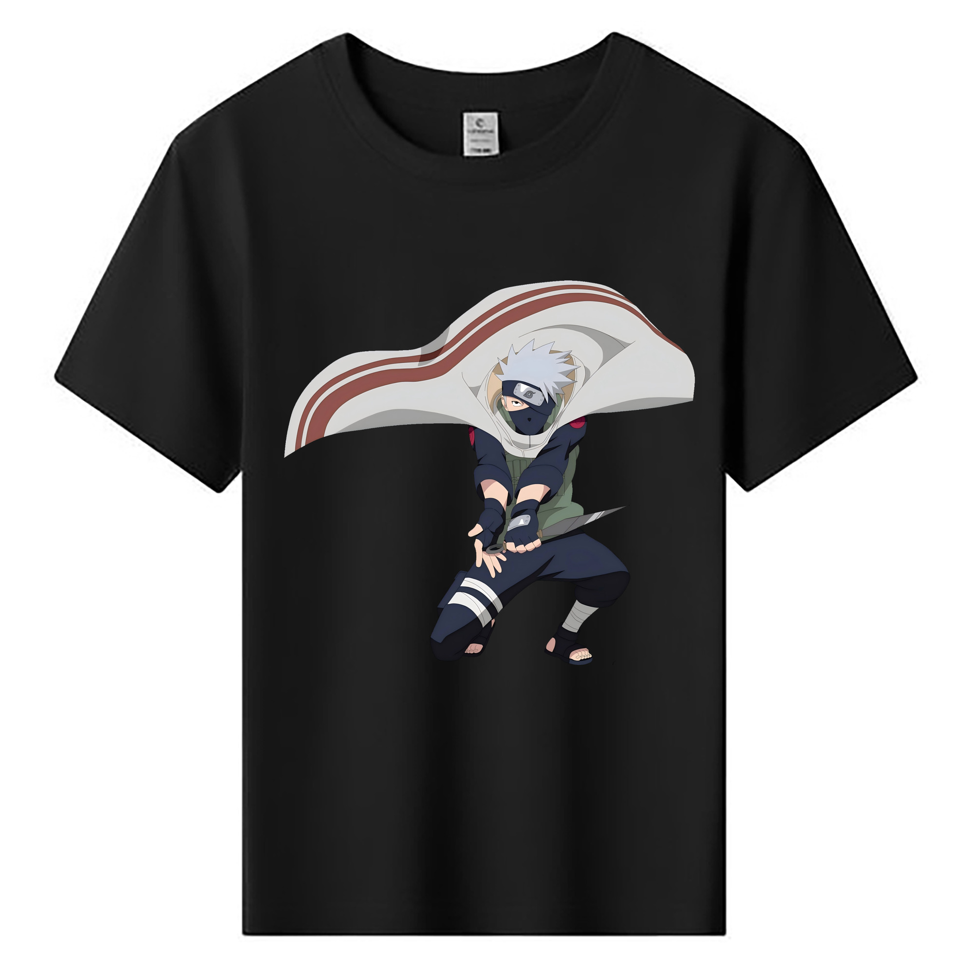 （画像用） NARUTO -ナルト- はたけ カカシ Hatake Kakashi 綿100％キッズTシャツ（フロントプリント）