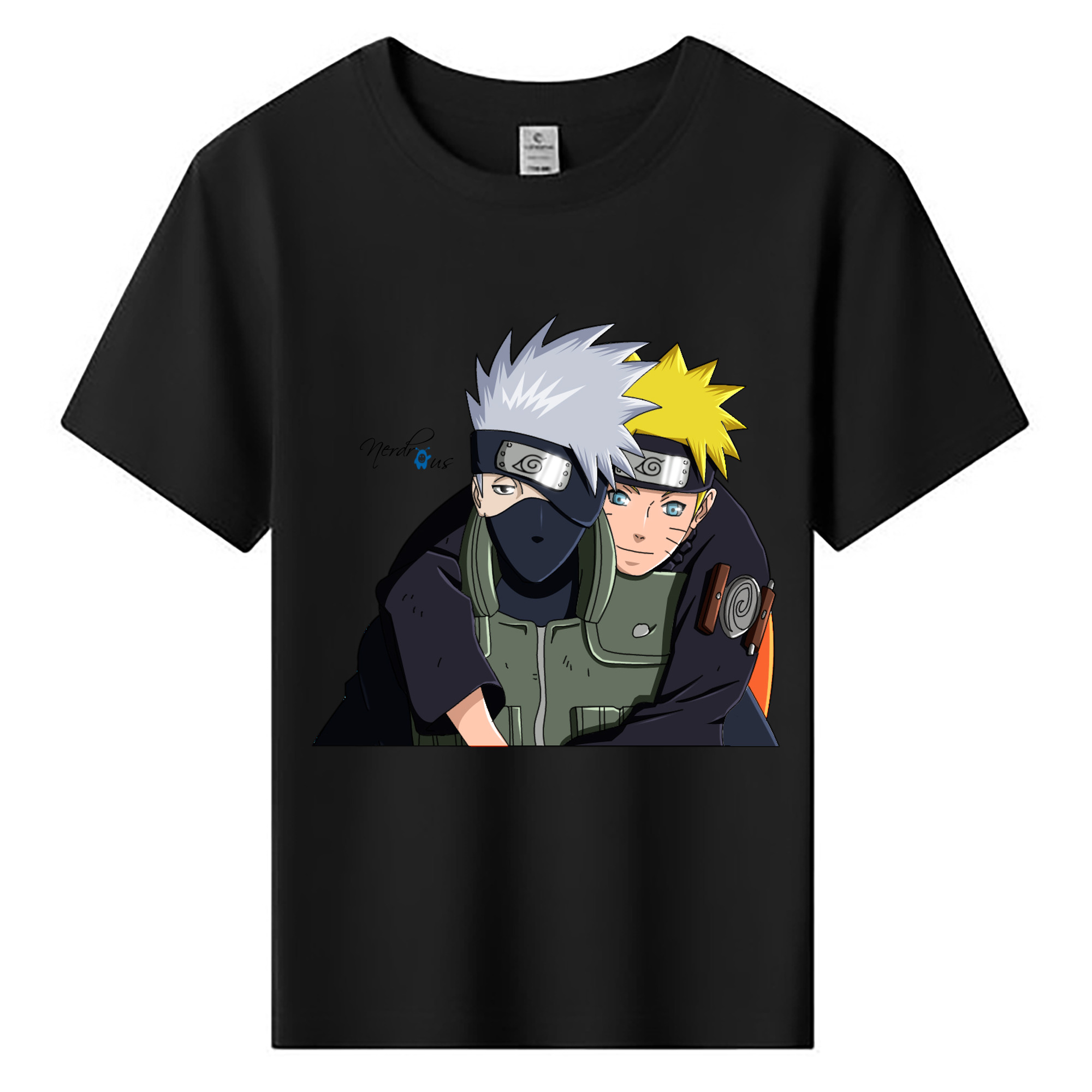 （画像用） NARUTO -ナルト- はたけ カカシ Hatake Kakashi 綿100％キッズTシャツ（フロントプリント）