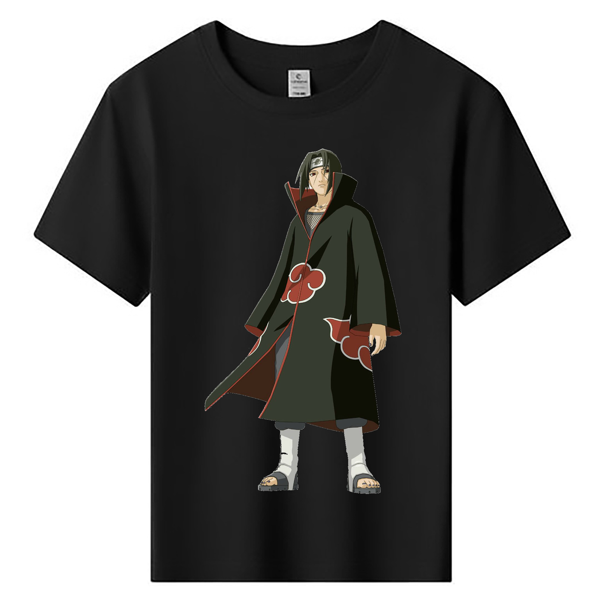 （画像用） NARUTO -ナルト- うちは イタチ Uchiha Itachi 綿100％キッズTシャツ（フロントプリント）