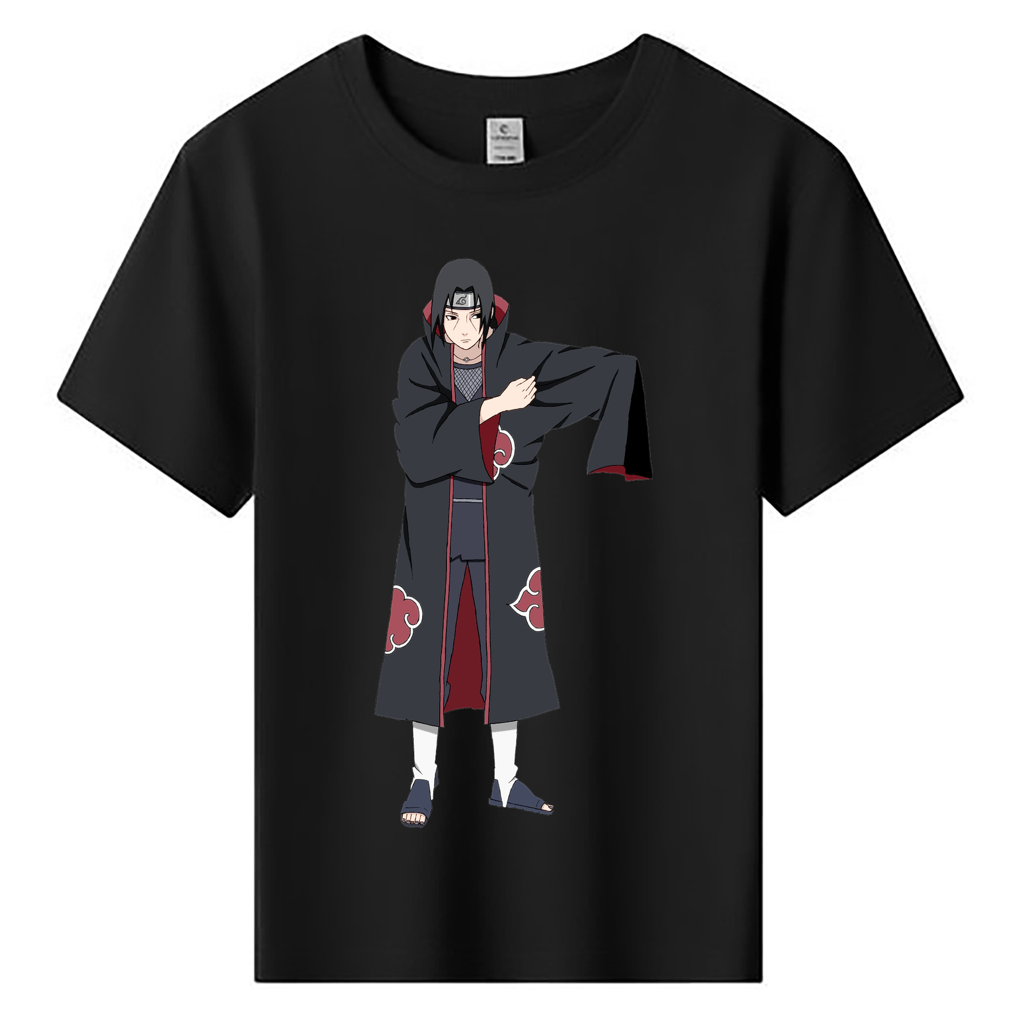 （画像用） NARUTO -ナルト- うちは イタチ Uchiha Itachi 綿100％キッズTシャツ（フロントプリント）