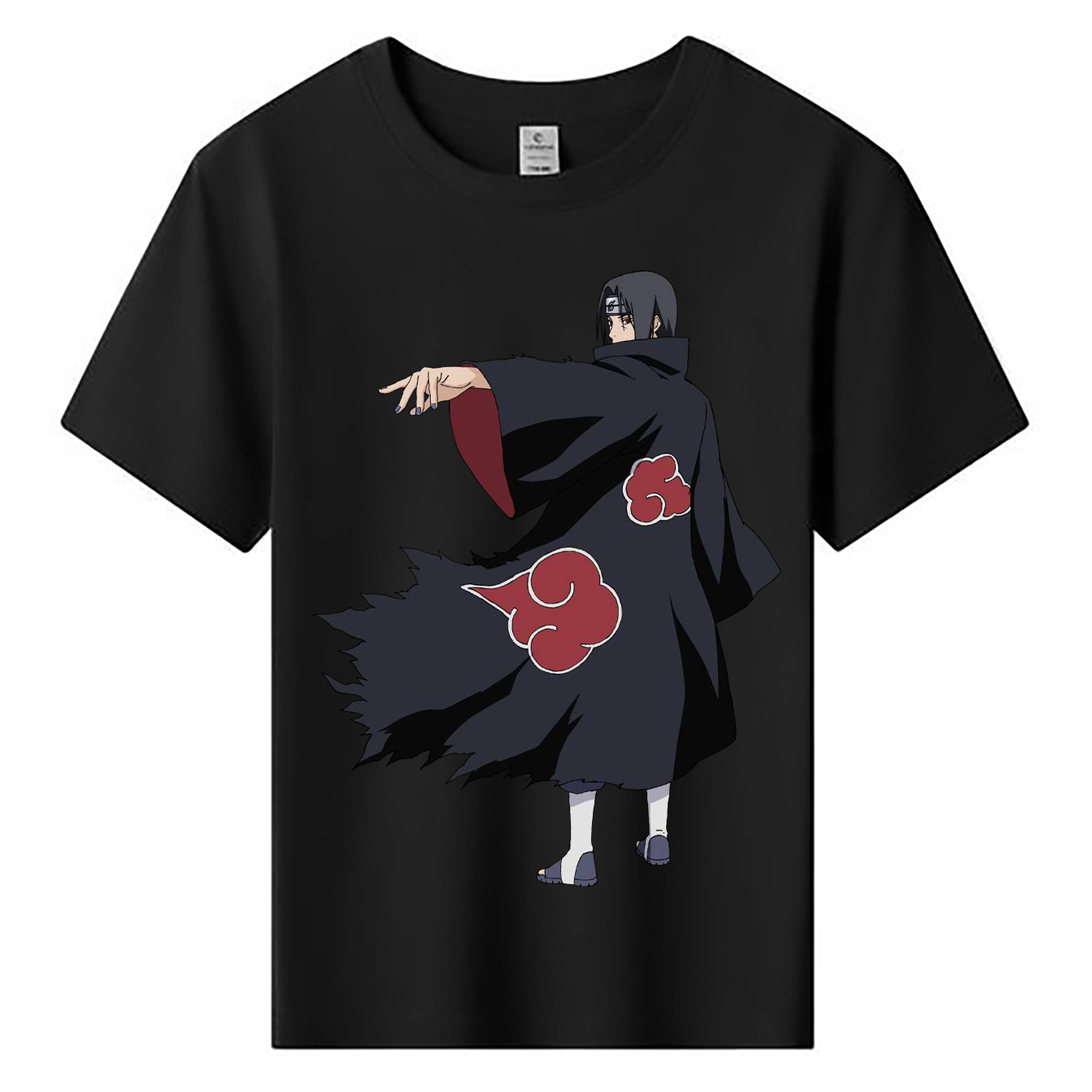 （画像用） NARUTO -ナルト- うちは イタチ Uchiha Itachi 綿100％キッズTシャツ（フロントプリント）