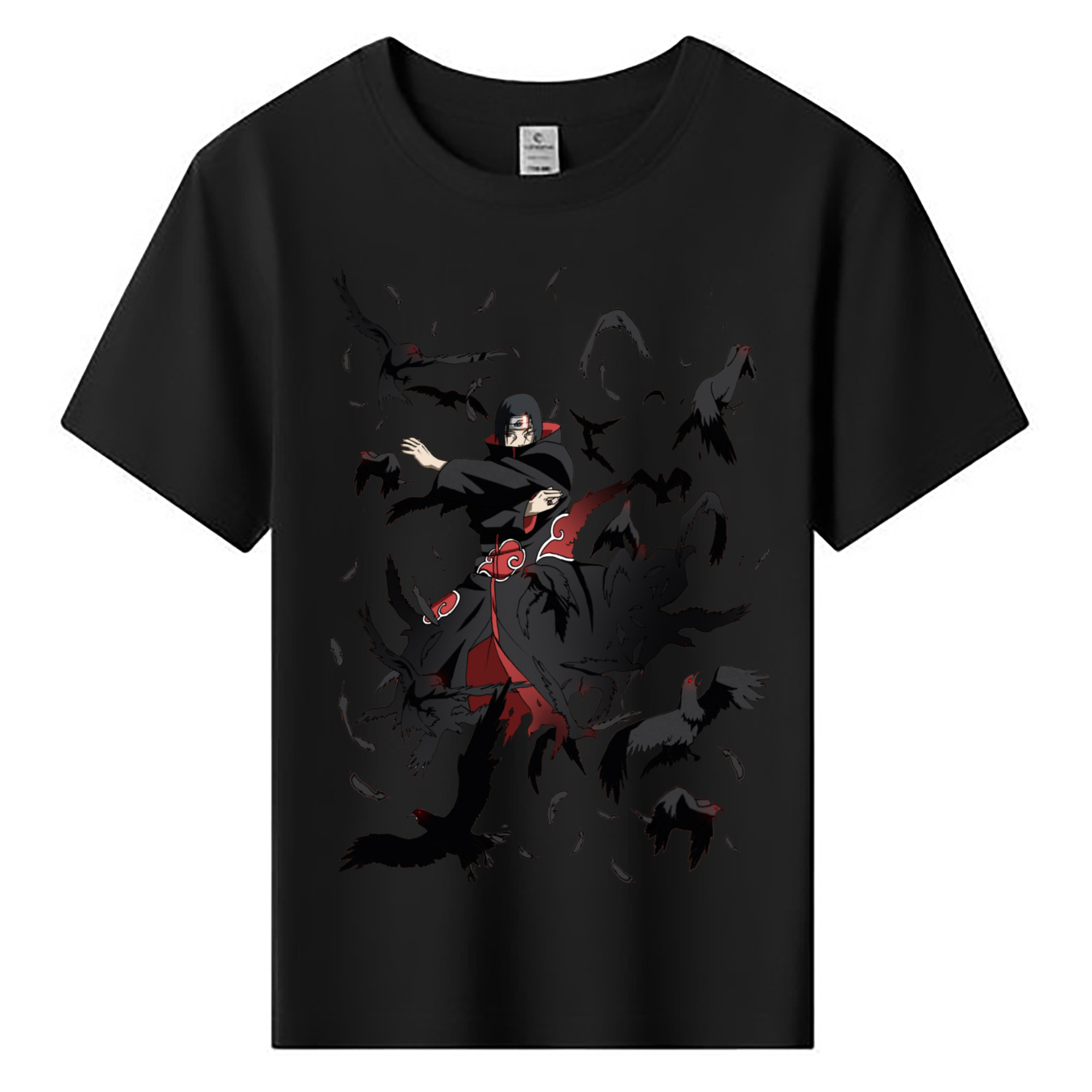 （画像用） NARUTO -ナルト- うちは イタチ Uchiha Itachi 綿100％キッズTシャツ（フロントプリント）
