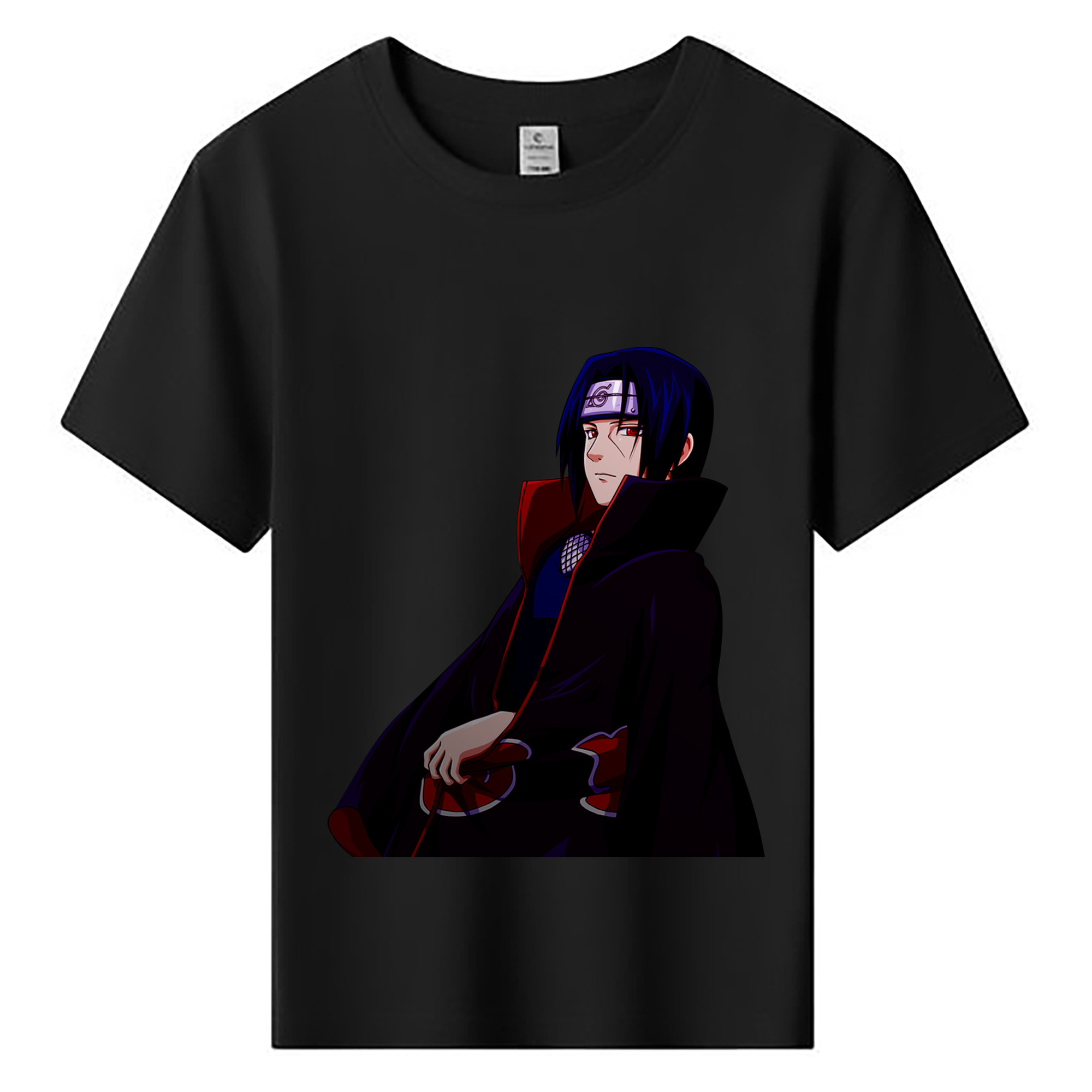 （画像用） NARUTO -ナルト- うちは イタチ Uchiha Itachi 綿100％キッズTシャツ（フロントプリント）