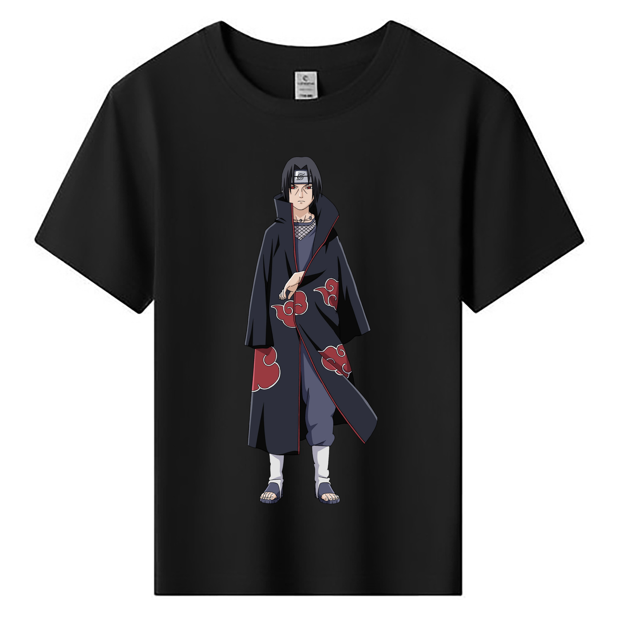 （画像用） NARUTO -ナルト- うちは イタチ Uchiha Itachi 綿100％キッズTシャツ（フロントプリント）