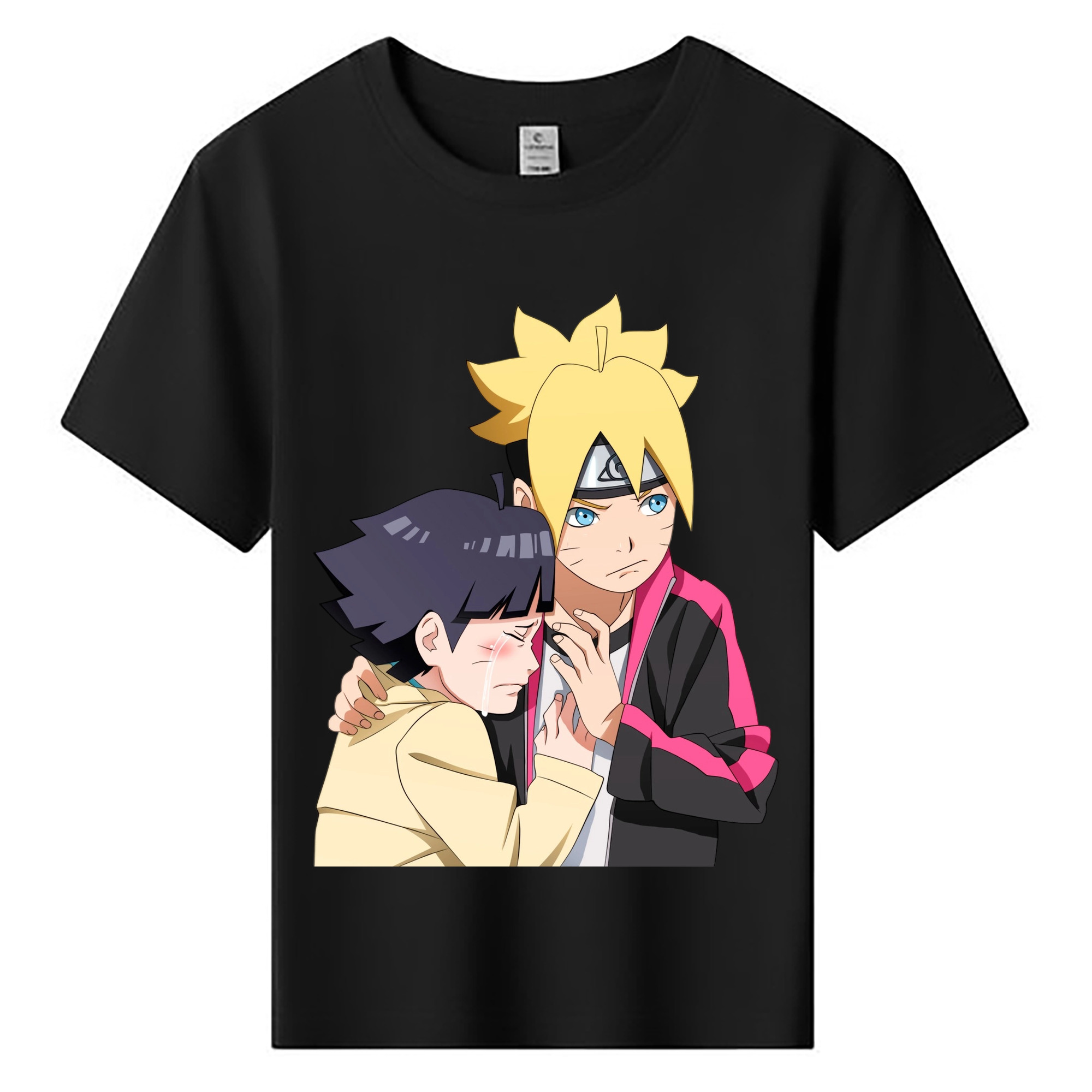 （画像用） NARUTO -ナルト- うずまき ボルト Uzumaki Boruto 綿100％キッズTシャツ（フロントプリント）