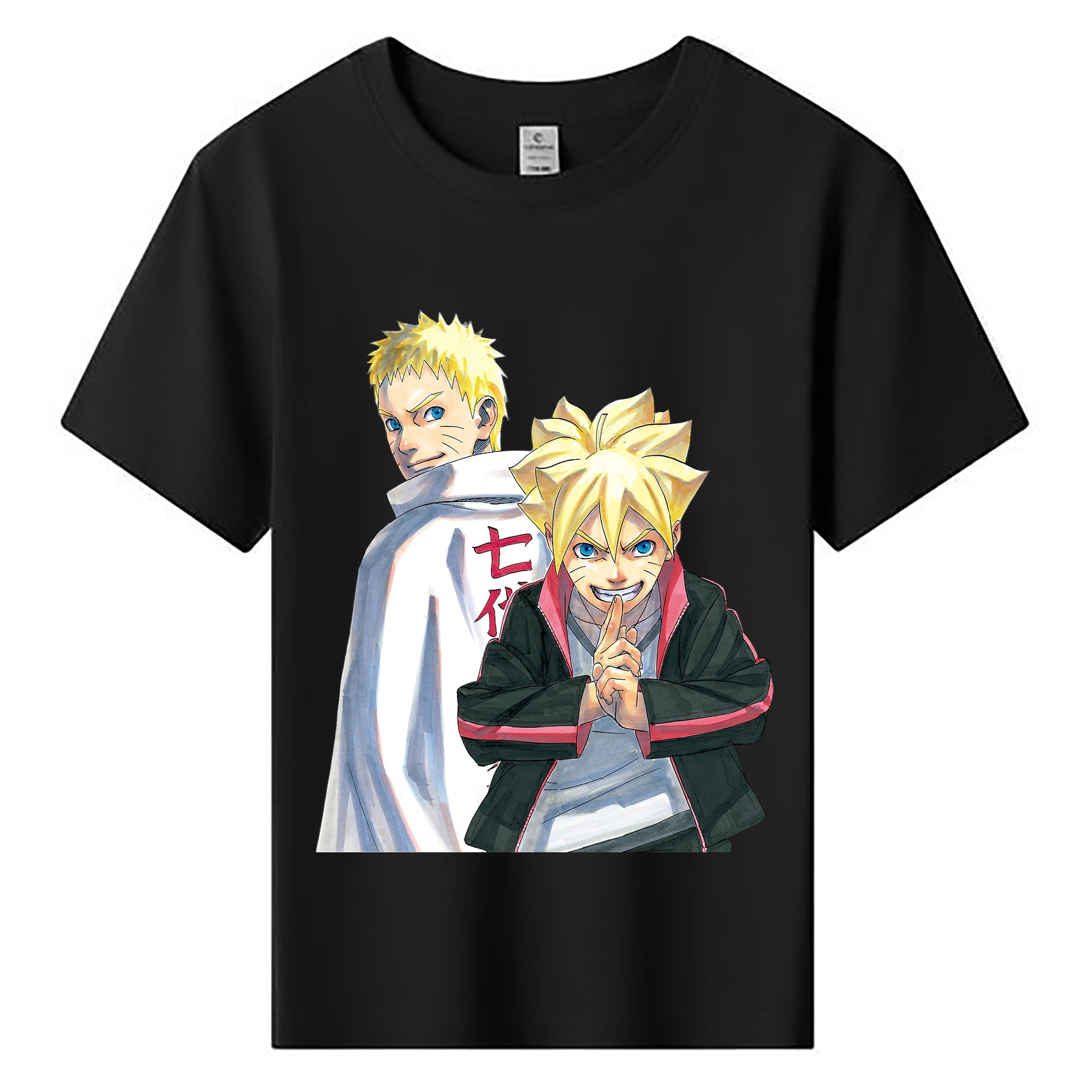 （画像用） NARUTO -ナルト- うずまき ボルト Uzumaki Boruto 綿100％キッズTシャツ（フロントプリント）