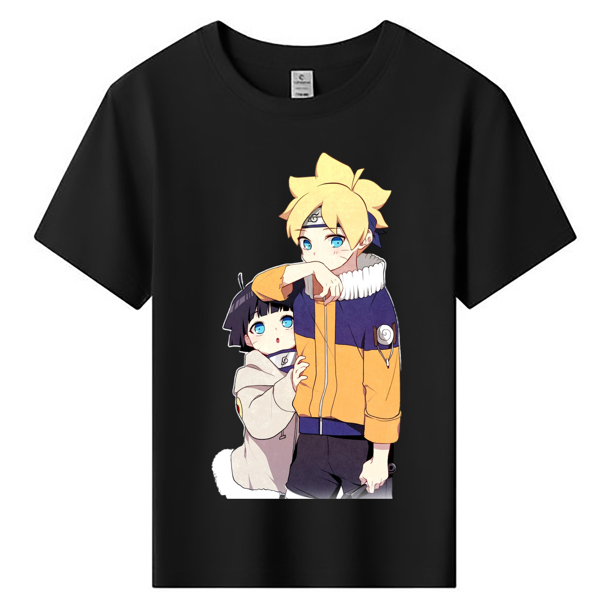 （画像用） NARUTO -ナルト- うずまき ボルト Uzumaki Boruto 綿100％キッズTシャツ（フロントプリント）