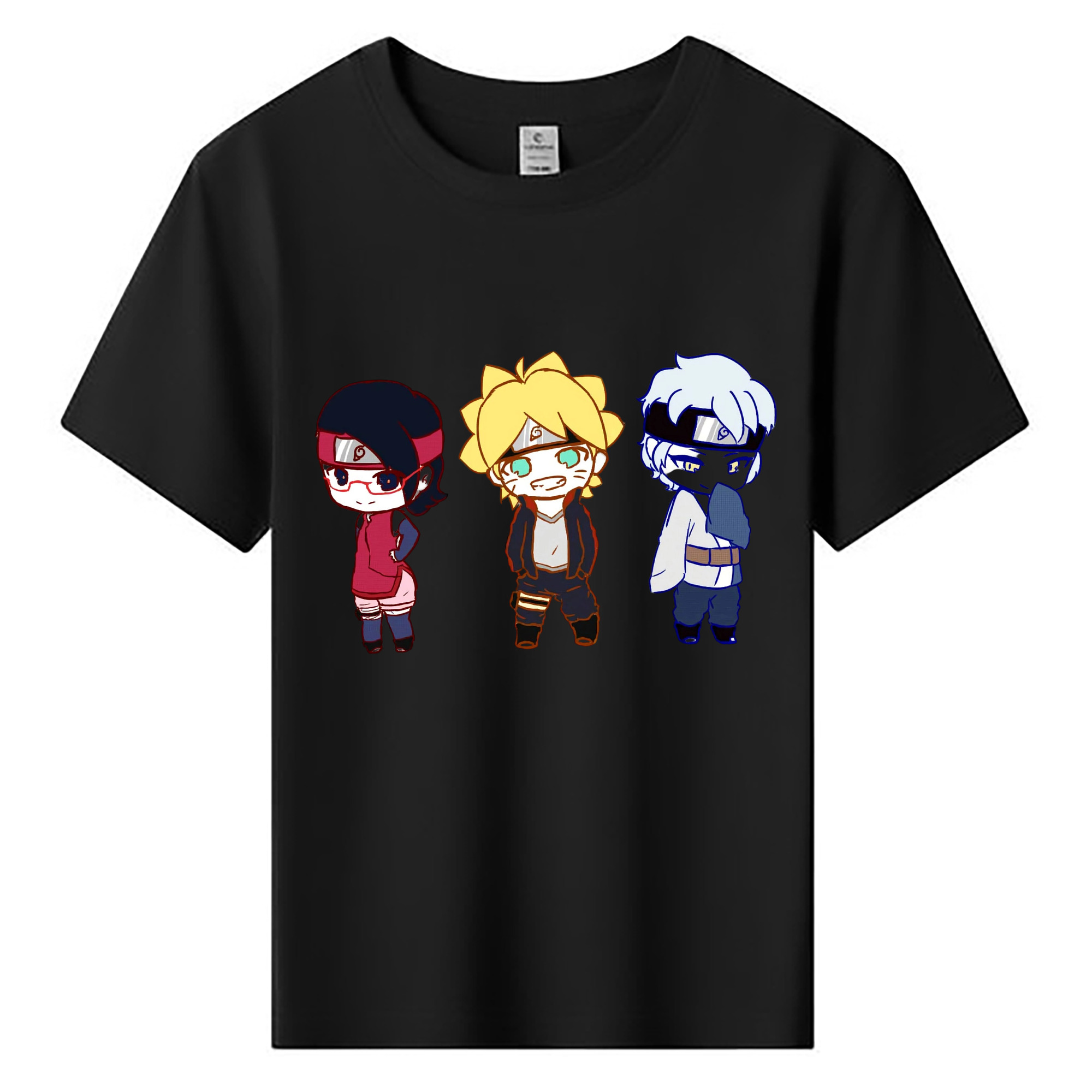 （画像用） NARUTO -ナルト- うずまき ボルト Uzumaki Boruto 綿100％キッズTシャツ（フロントプリント）
