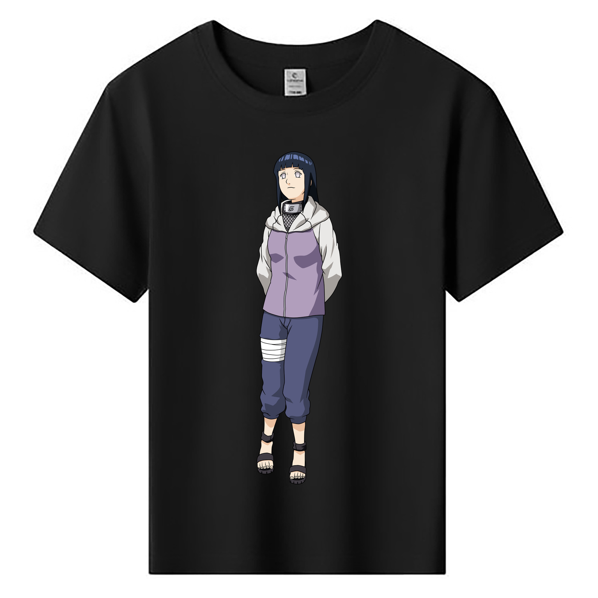 （画像用） NARUTO -ナルト- 日向ヒナタ Hyūga Hinata 綿100％キッズTシャツ（フロントプリント）
