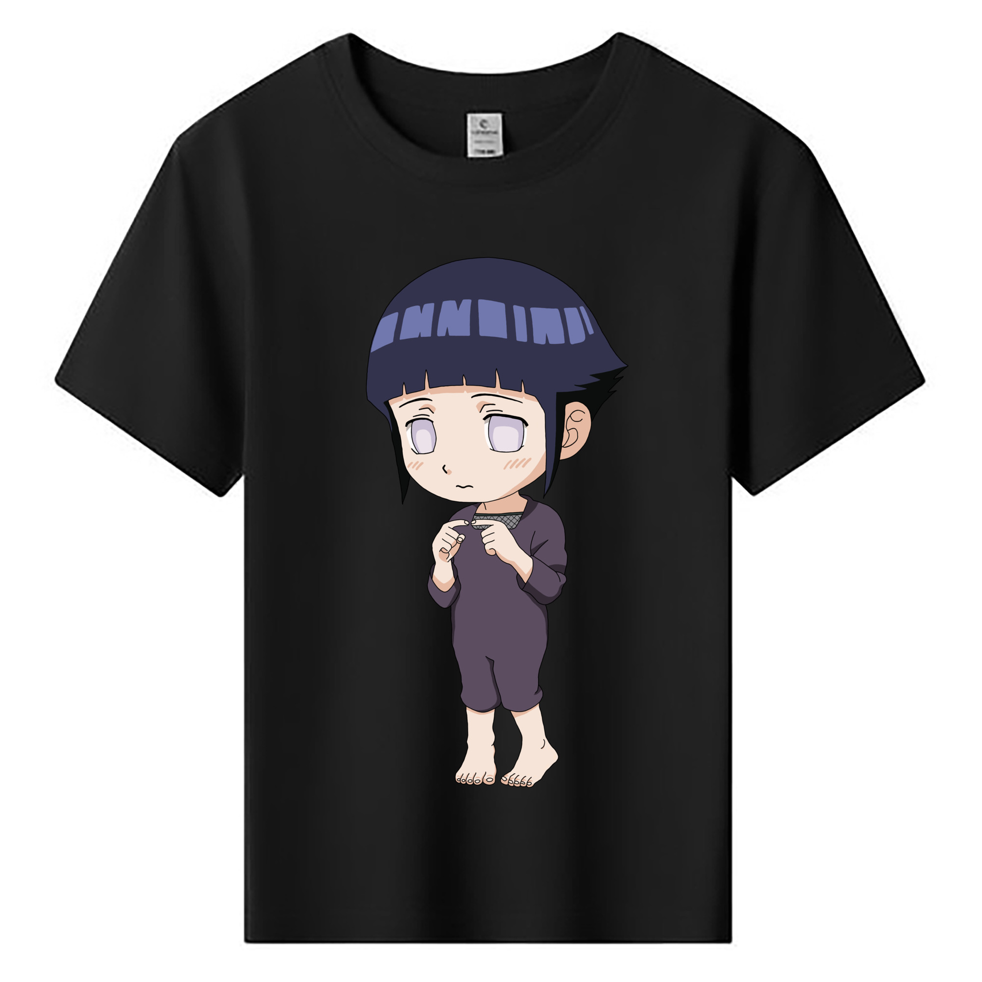 （画像用） NARUTO -ナルト- 日向ヒナタ Hyūga Hinata 綿100％キッズTシャツ（フロントプリント）