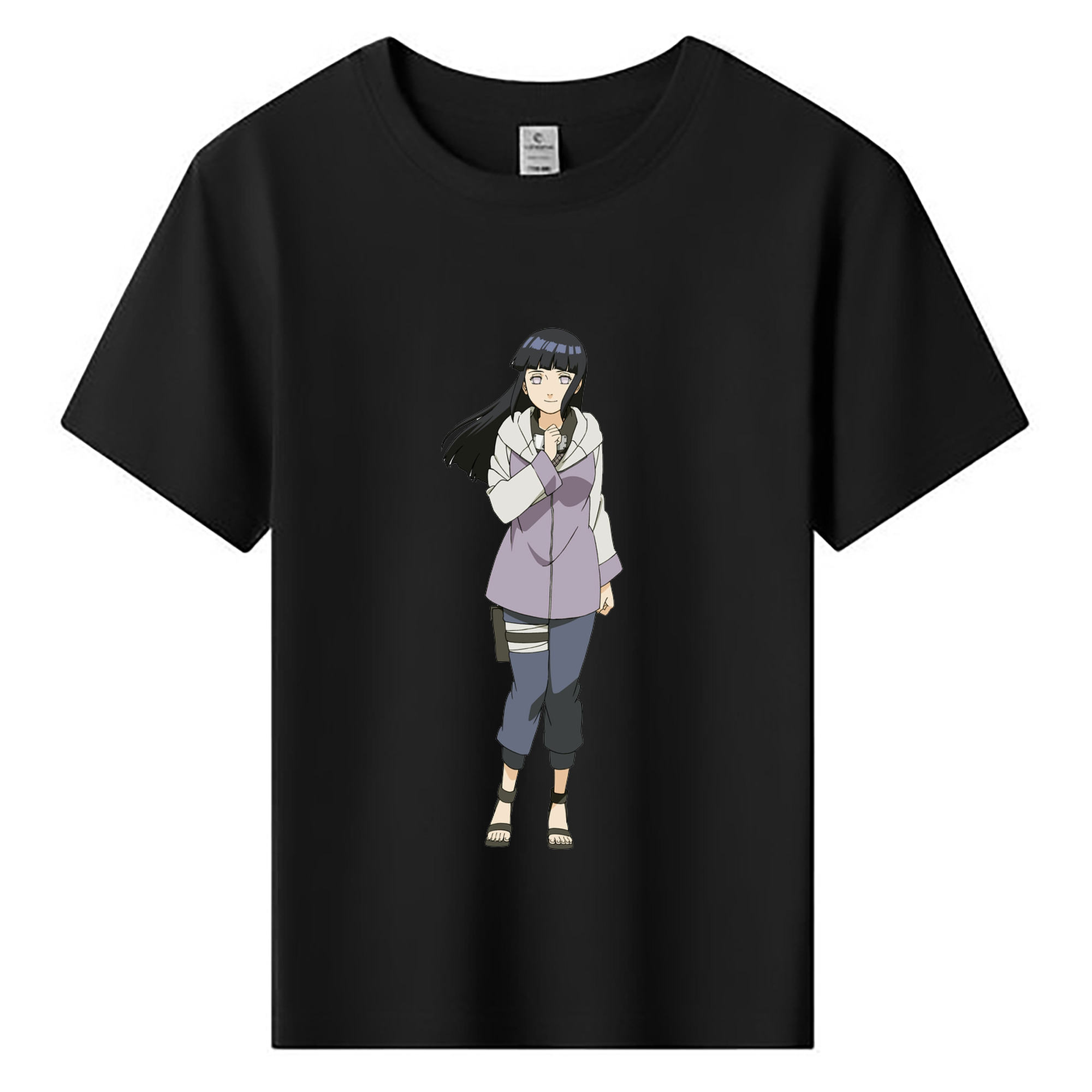 （画像用） NARUTO -ナルト- 日向ヒナタ Hyūga Hinata 綿100％キッズTシャツ（フロントプリント）
