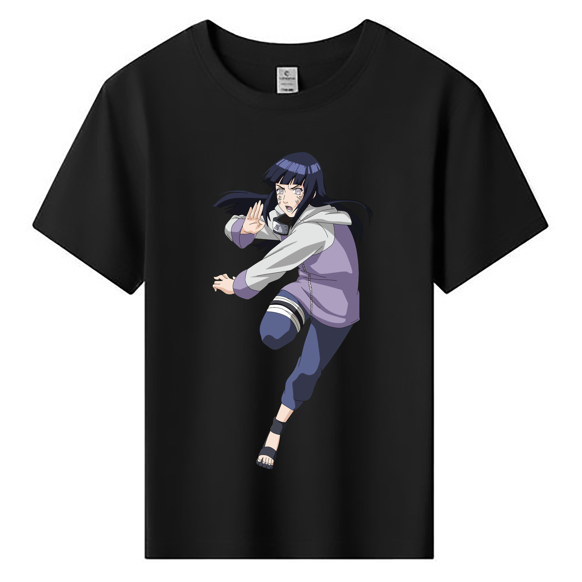 （画像用） NARUTO -ナルト- 日向ヒナタ Hyūga Hinata 綿100％キッズTシャツ（フロントプリント）