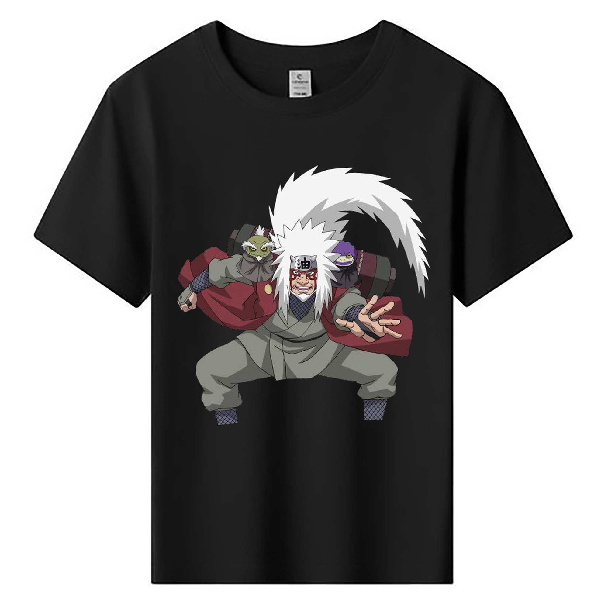 （画像用） NARUTO -ナルト- 自来也（じらいや） Jiraiya 綿100％キッズTシャツ（フロントプリント）