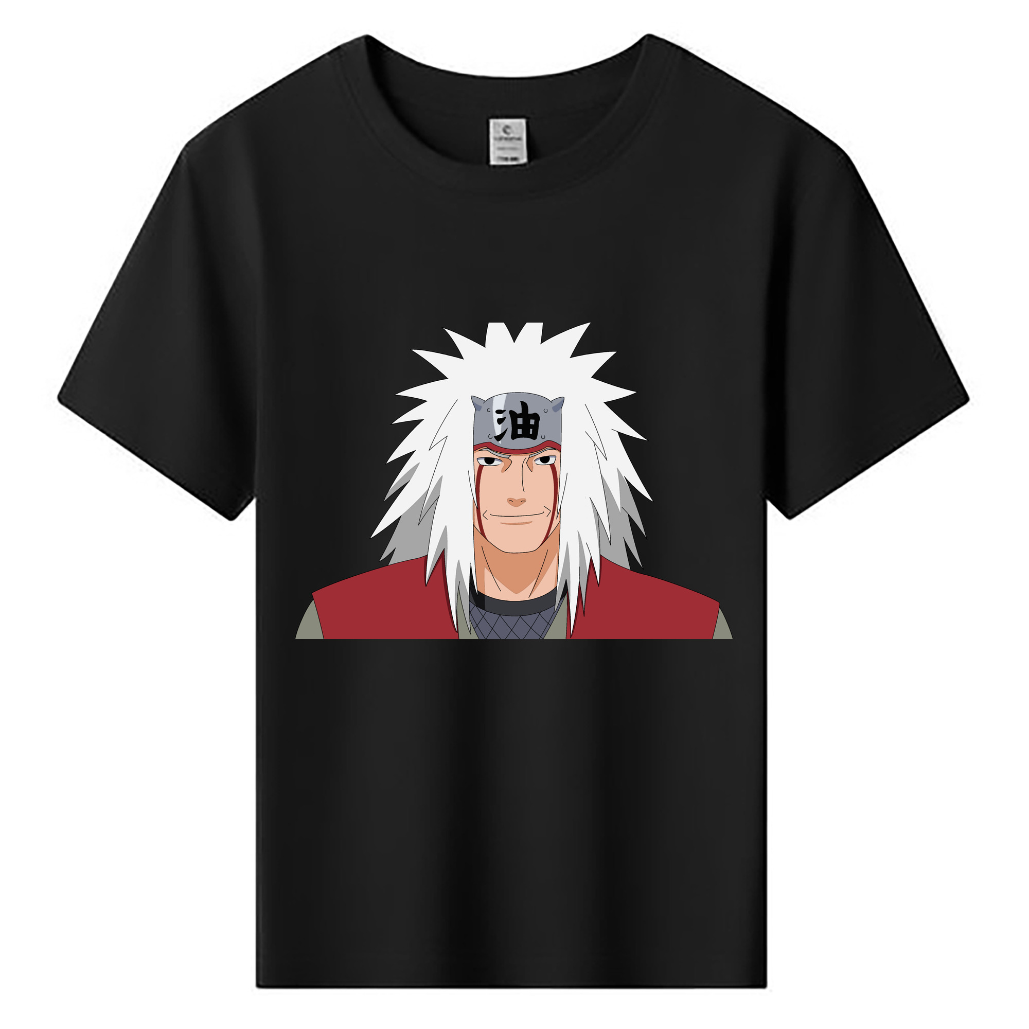 （画像用） NARUTO -ナルト- 自来也（じらいや） Jiraiya 綿100％キッズTシャツ（フロントプリント）