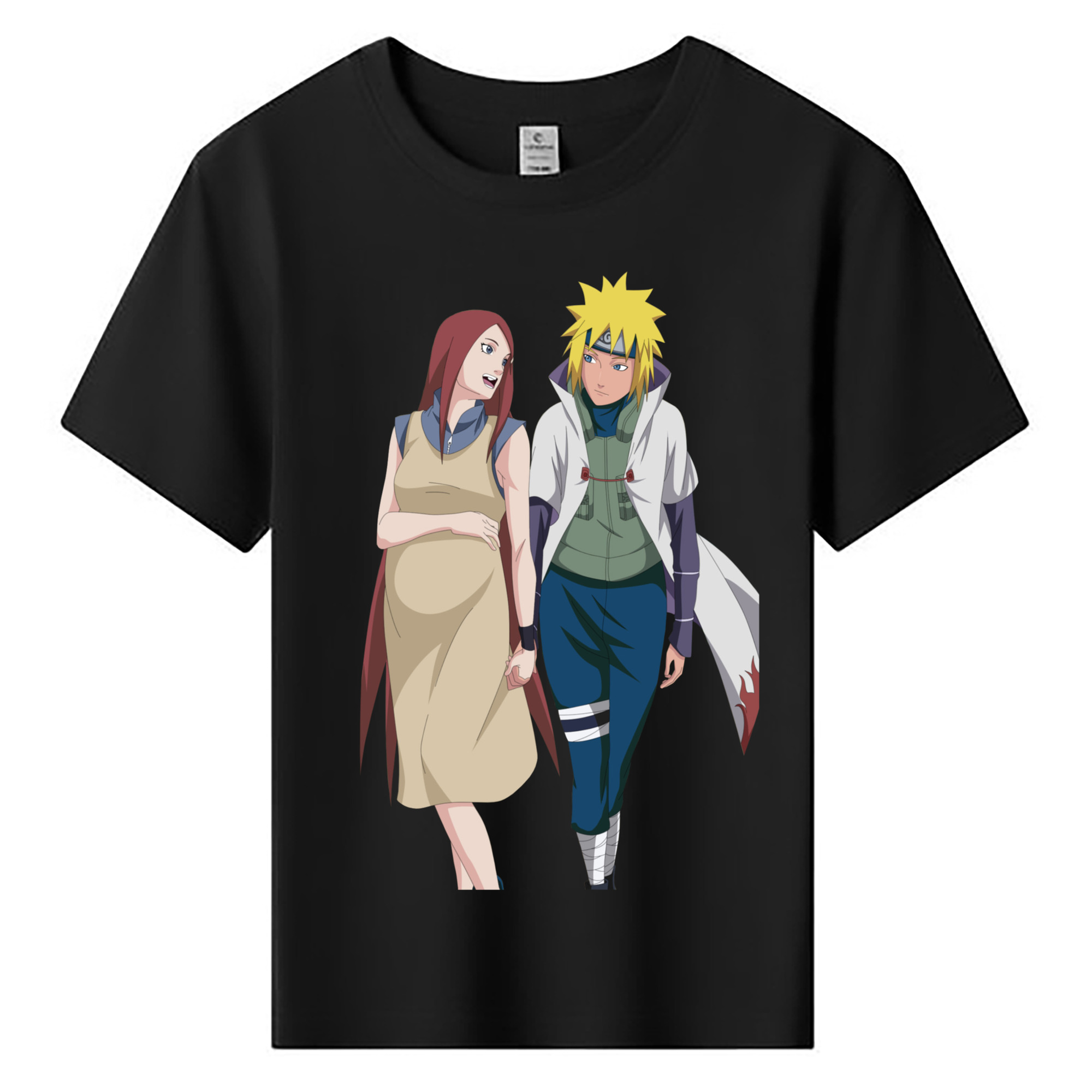 （画像用） NARUTO -ナルト- 波風 ミナト Namikaze Minato 綿100％キッズTシャツ（フロントプリント）
