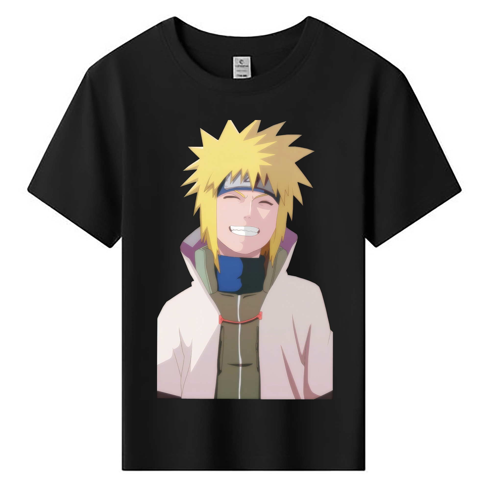（画像用） NARUTO -ナルト- 波風 ミナト Namikaze Minato 綿100％キッズTシャツ（フロントプリント）