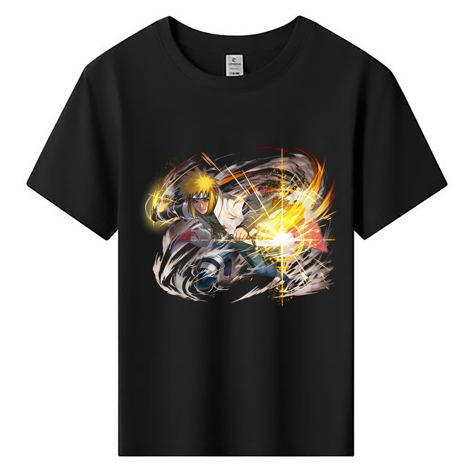 （画像用） NARUTO -ナルト- 波風 ミナト Namikaze Minato 綿100％キッズTシャツ（フロントプリント）