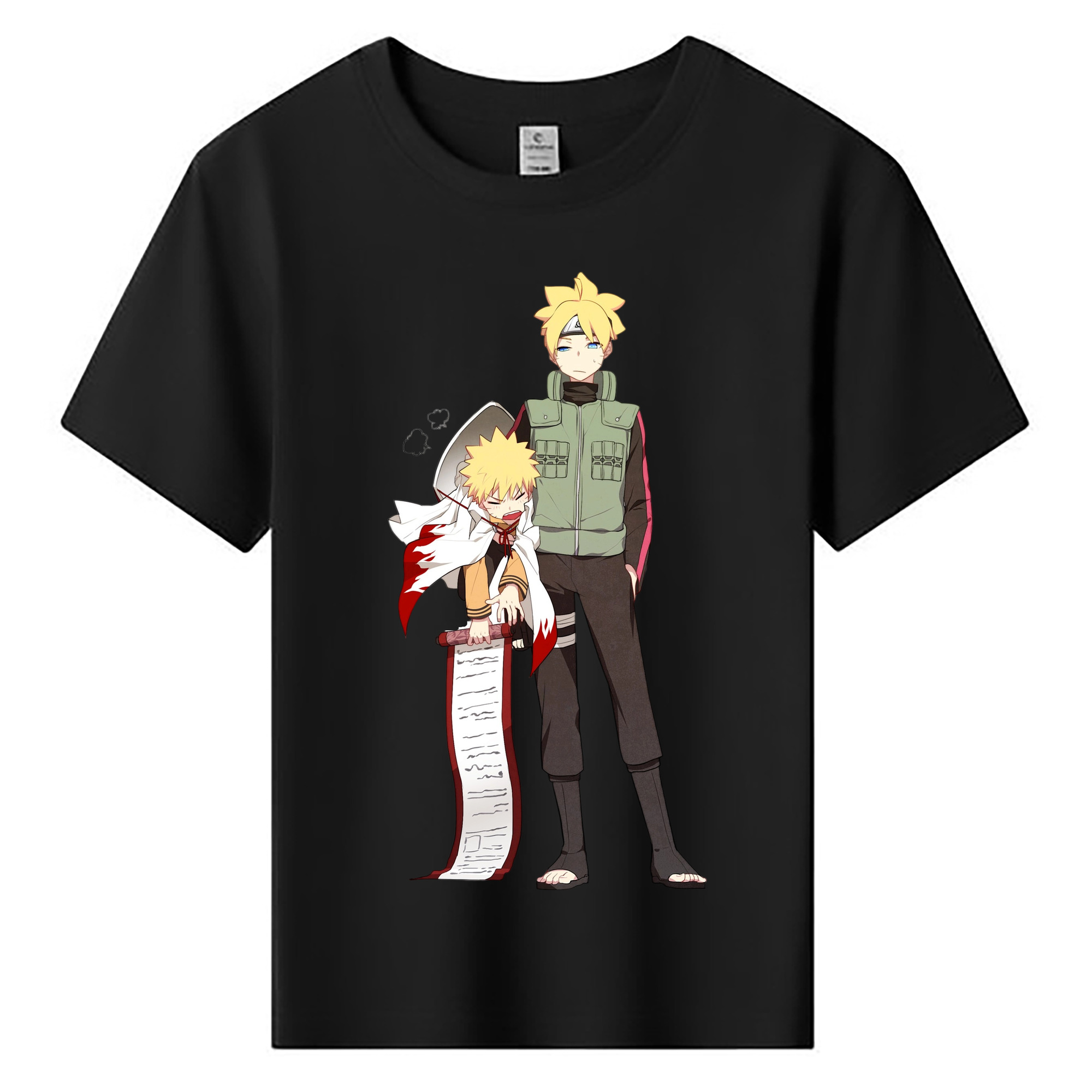 （画像用） NARUTO -ナルト- 波風 ミナト Namikaze Minato 綿100％キッズTシャツ（フロントプリント）