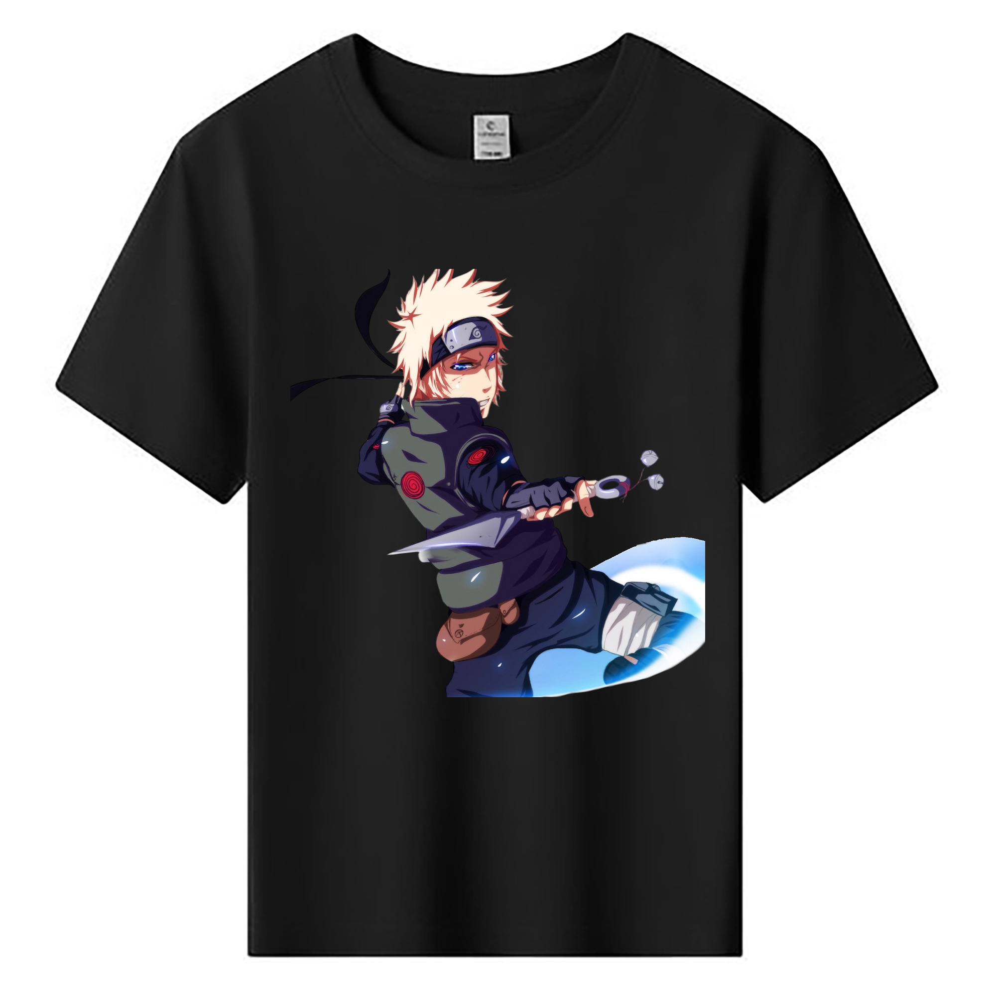 （画像用） NARUTO -ナルト- 波風 ミナト Namikaze Minato 綿100％キッズTシャツ（フロントプリント）