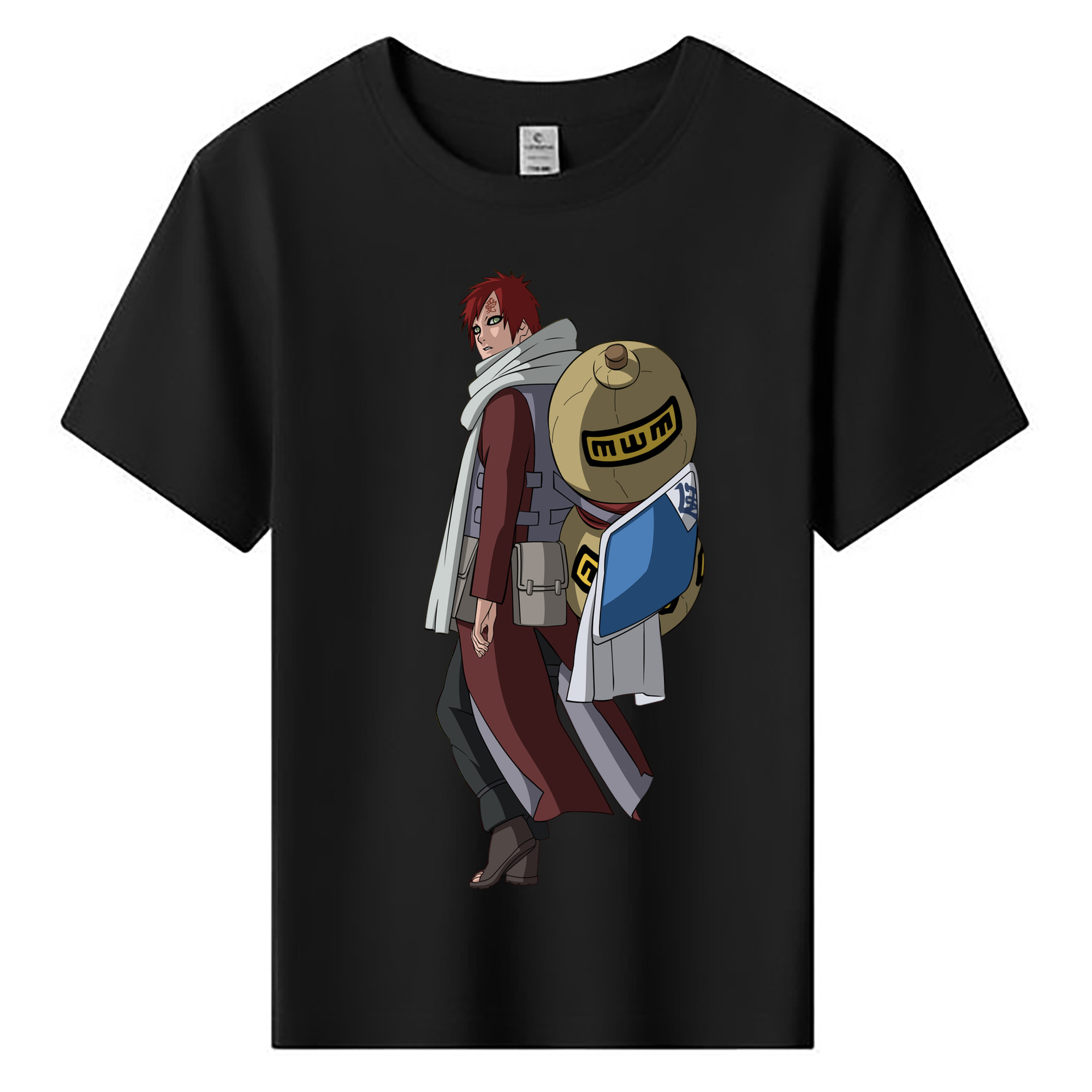 （画像用） NARUTO -ナルト- ガアラ Gaara 綿100％キッズTシャツ（フロントプリント）