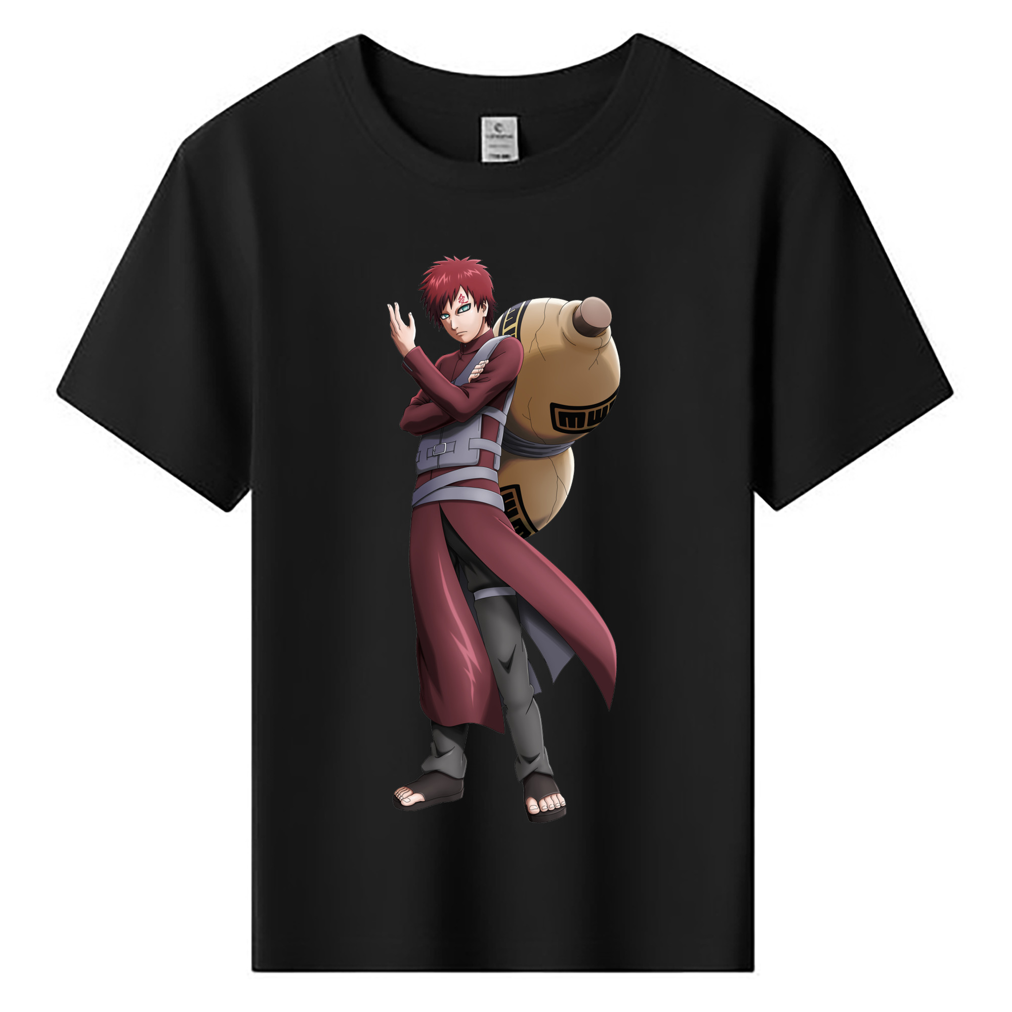 （画像用） NARUTO -ナルト- ガアラ Gaara 綿100％キッズTシャツ（フロントプリント）