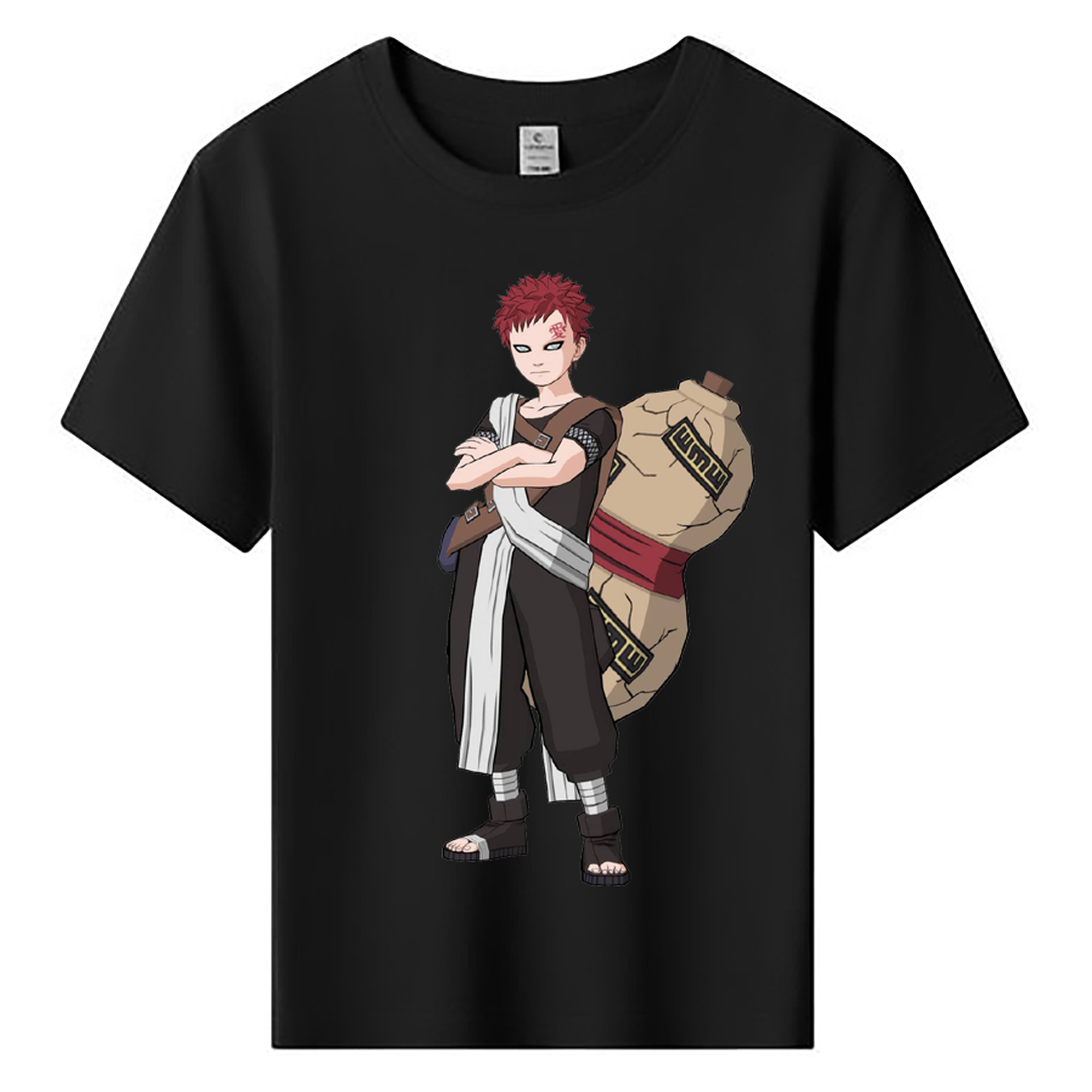 （画像用） NARUTO -ナルト- ガアラ Gaara 綿100％キッズTシャツ（フロントプリント）