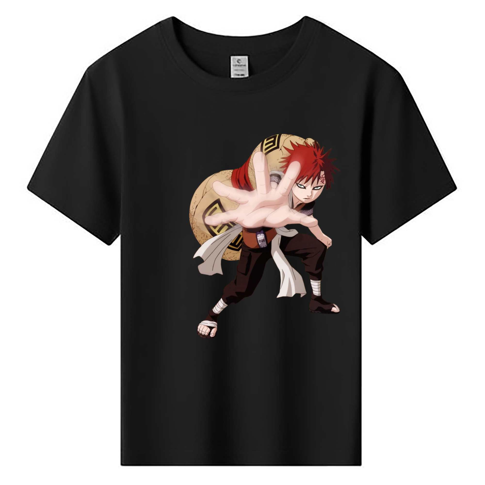 （画像用） NARUTO -ナルト- ガアラ Gaara 綿100％キッズTシャツ（フロントプリント）