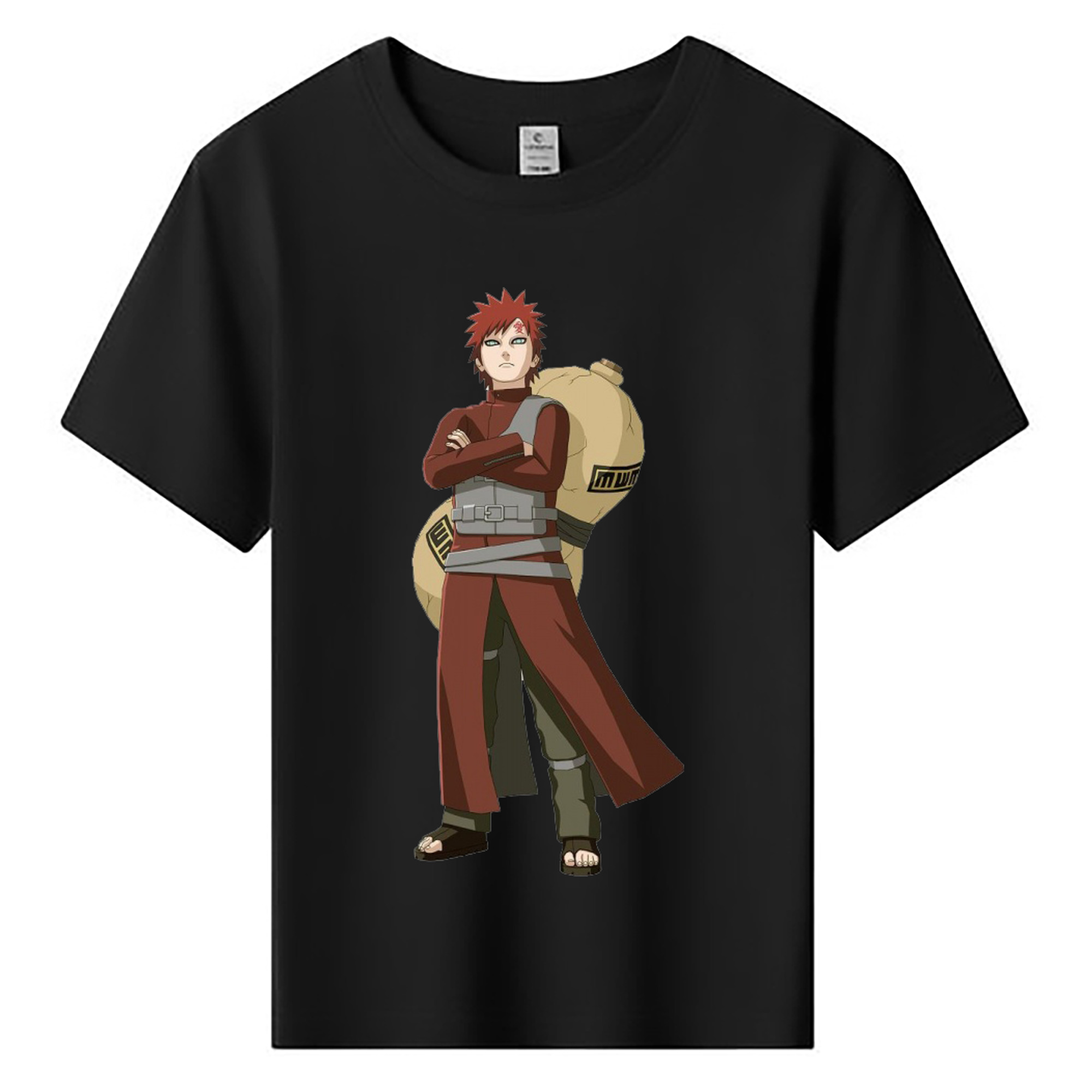 （画像用） NARUTO -ナルト- ガアラ Gaara 綿100％キッズTシャツ（フロントプリント）