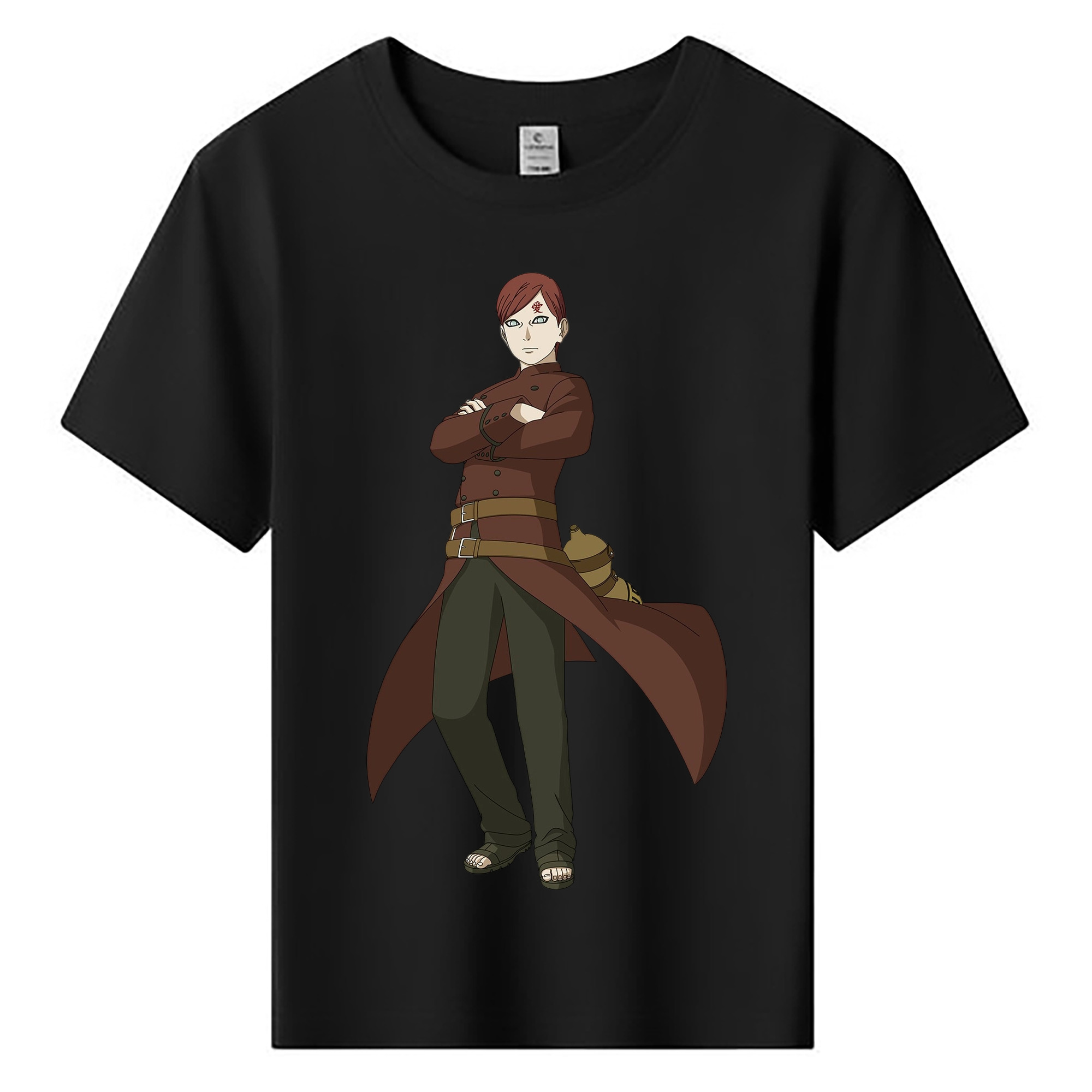 （画像用） NARUTO -ナルト- ガアラ Gaara 綿100％キッズTシャツ（フロントプリント）