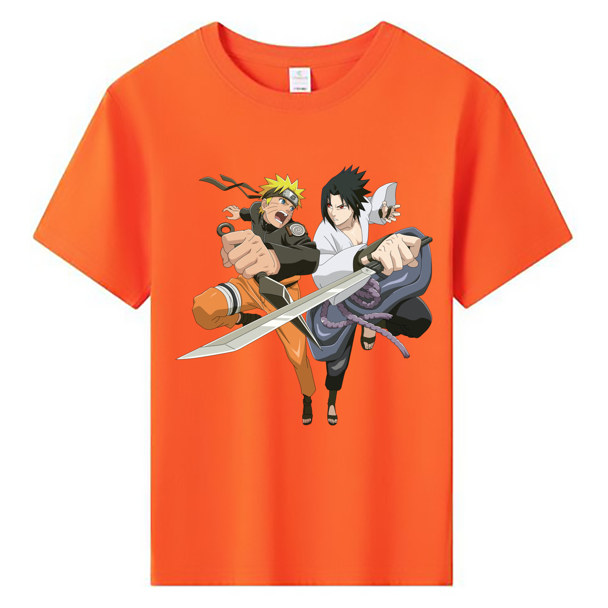 （画像用） NARUTO -ナルト- うずまき ナルト Uzumaki Naruto 綿100％キッズTシャツ（フロントプリント）