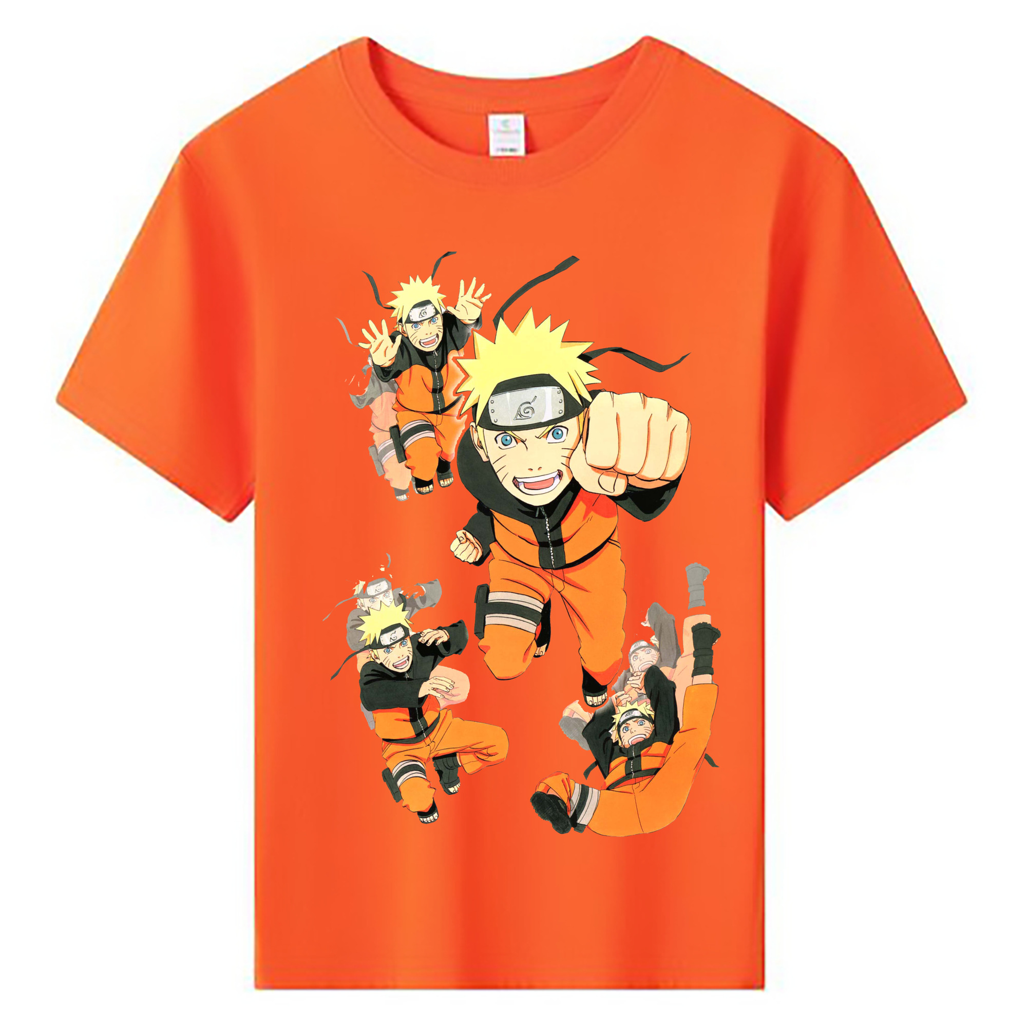（画像用） NARUTO -ナルト- うずまき ナルト Uzumaki Naruto 綿100％キッズTシャツ（フロントプリント）