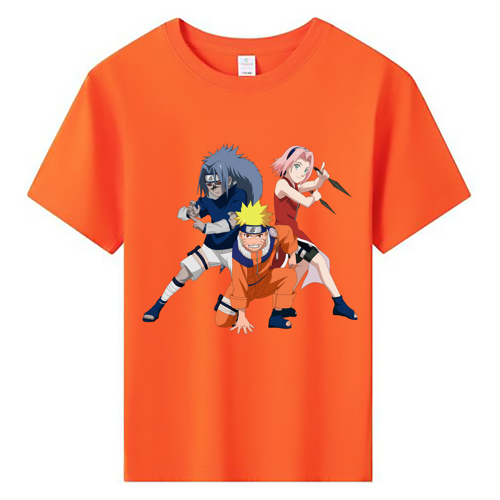（画像用） NARUTO -ナルト- うずまき ナルト Uzumaki Naruto 綿100％キッズTシャツ（フロントプリント）