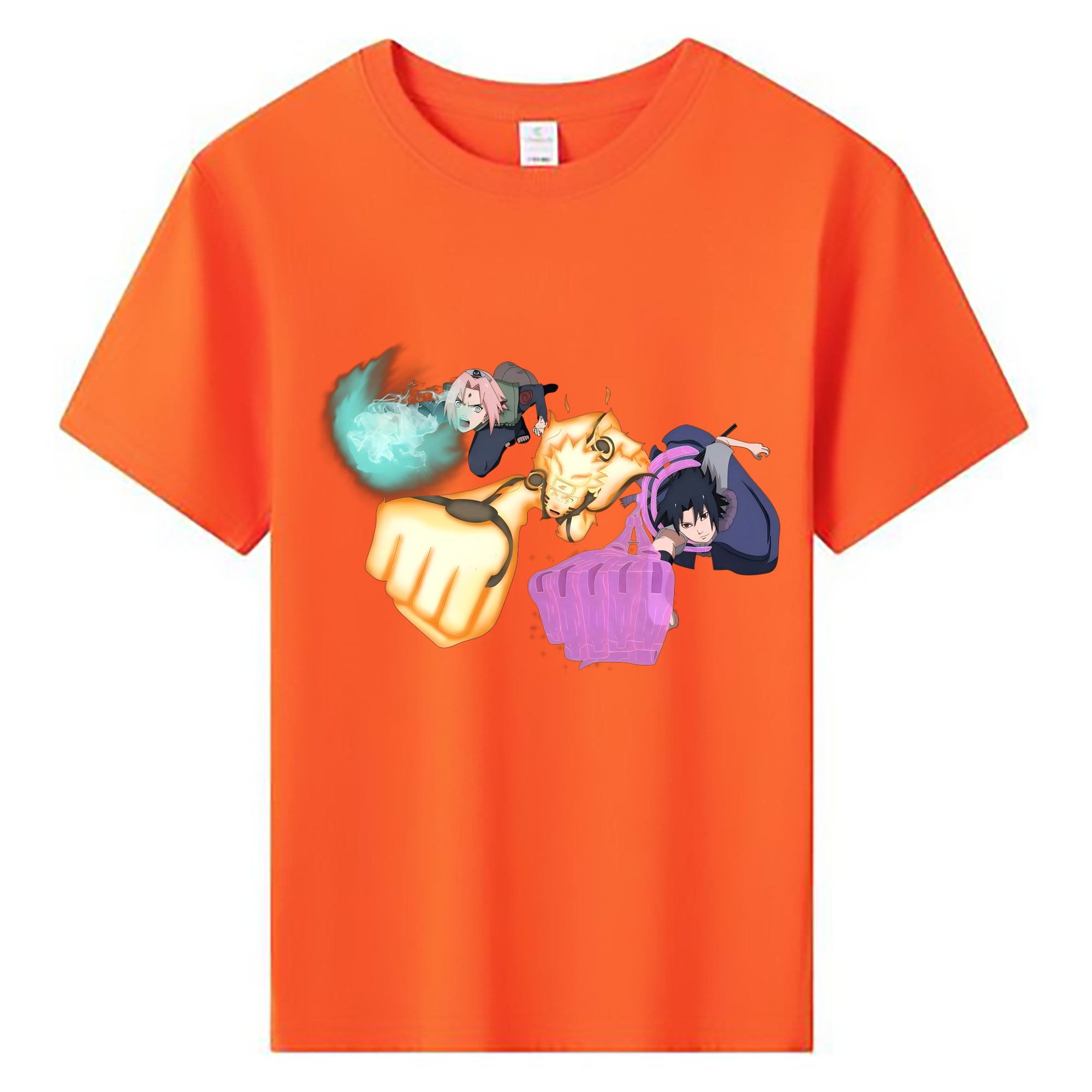 （画像用） NARUTO -ナルト- うずまき ナルト Uzumaki Naruto 綿100％キッズTシャツ（フロントプリント）
