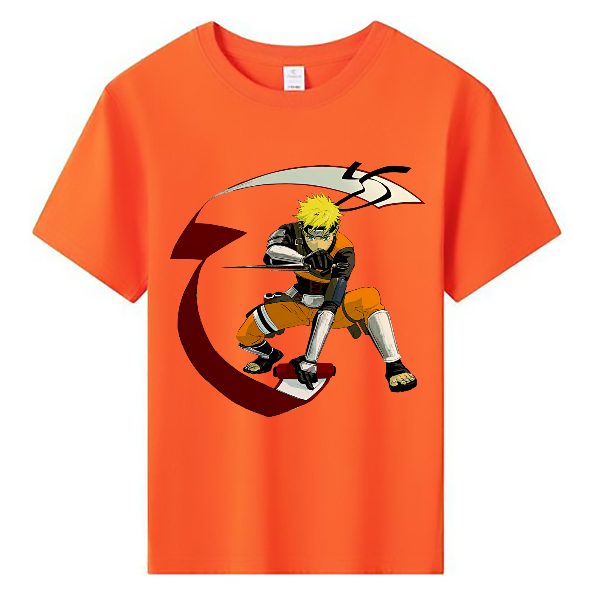 （画像用） NARUTO -ナルト- うずまき ナルト Uzumaki Naruto 綿100％キッズTシャツ（フロントプリント）