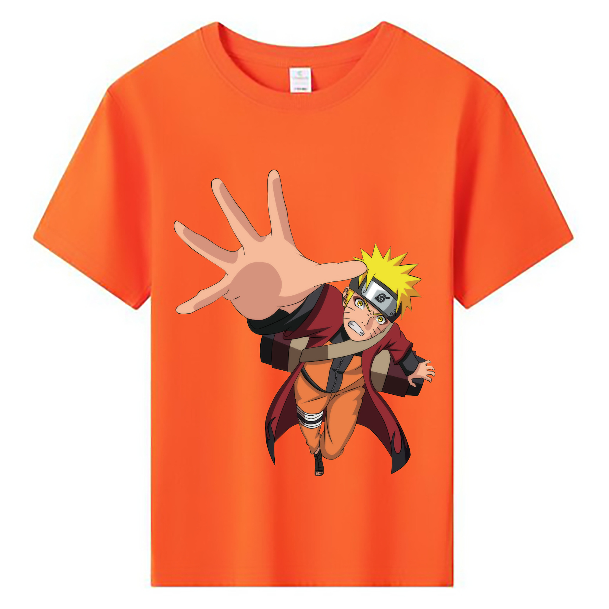 （画像用） NARUTO -ナルト- うずまき ナルト Uzumaki Naruto 綿100％キッズTシャツ（フロントプリント）