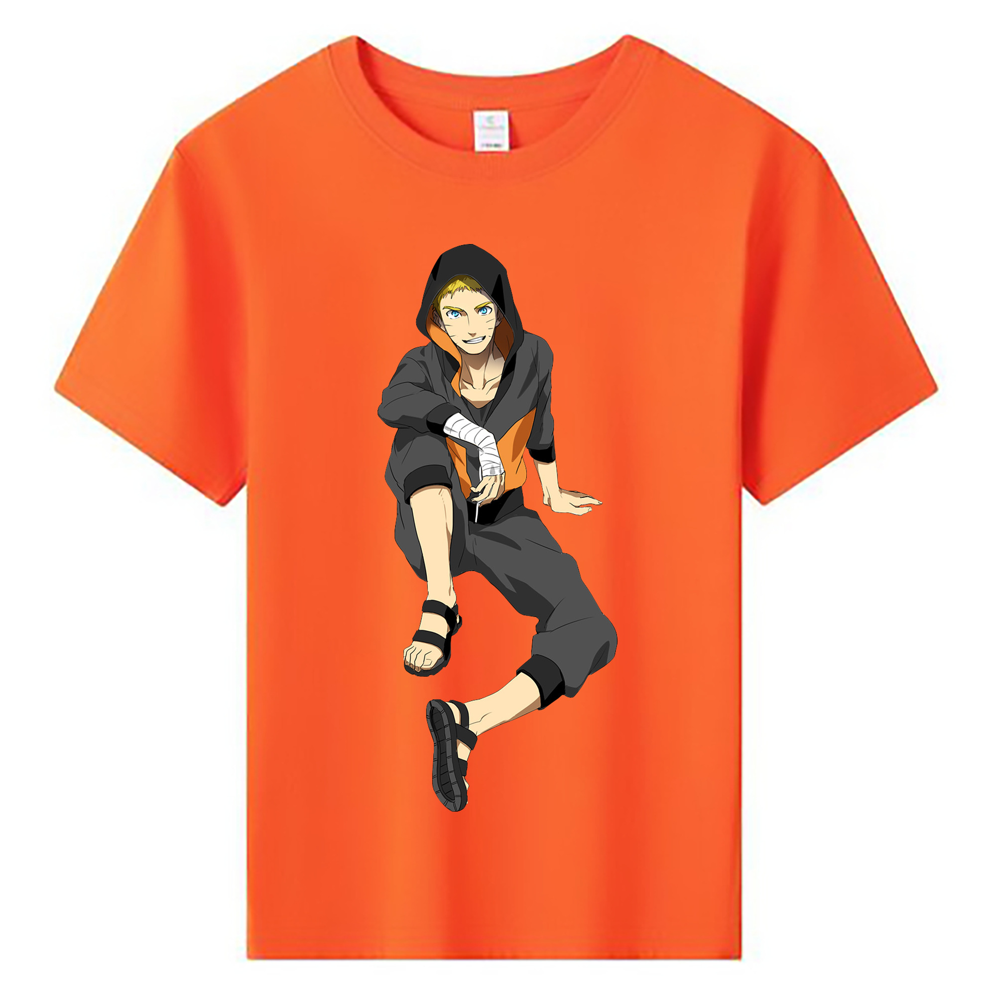 （画像用） NARUTO -ナルト- うずまき ナルト Uzumaki Naruto 綿100％キッズTシャツ（フロントプリント）