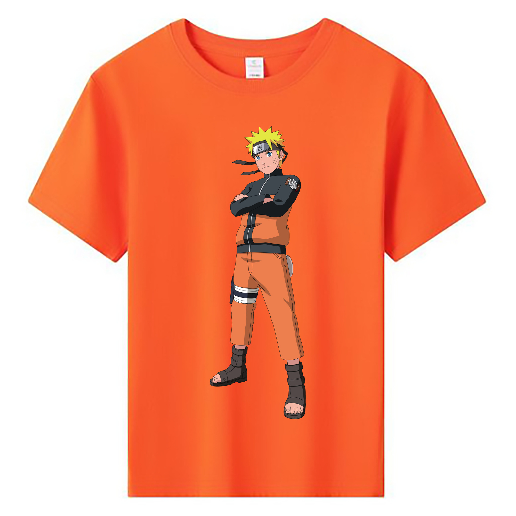 （画像用） NARUTO -ナルト- うずまき ナルト Uzumaki Naruto 綿100％キッズTシャツ（フロントプリント）
