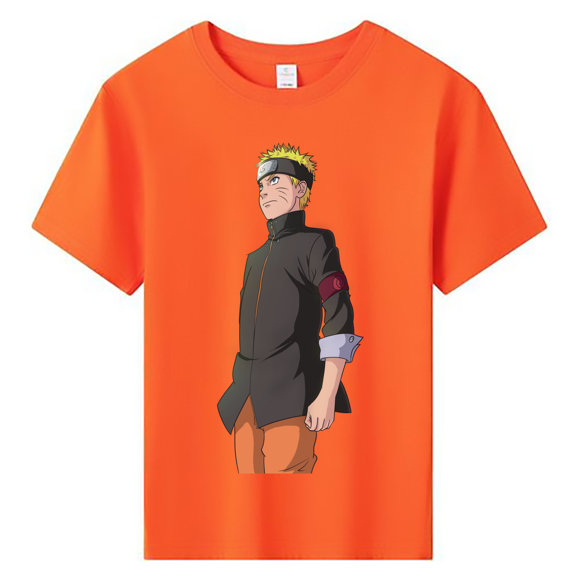 （画像用） NARUTO -ナルト- うずまき ナルト Uzumaki Naruto 綿100％キッズTシャツ（フロントプリント）