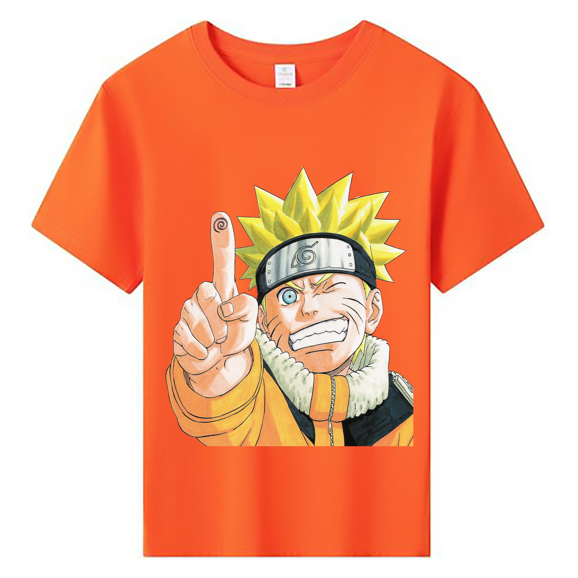 （画像用） NARUTO -ナルト- うずまき ナルト Uzumaki Naruto 綿100％キッズTシャツ（フロントプリント）