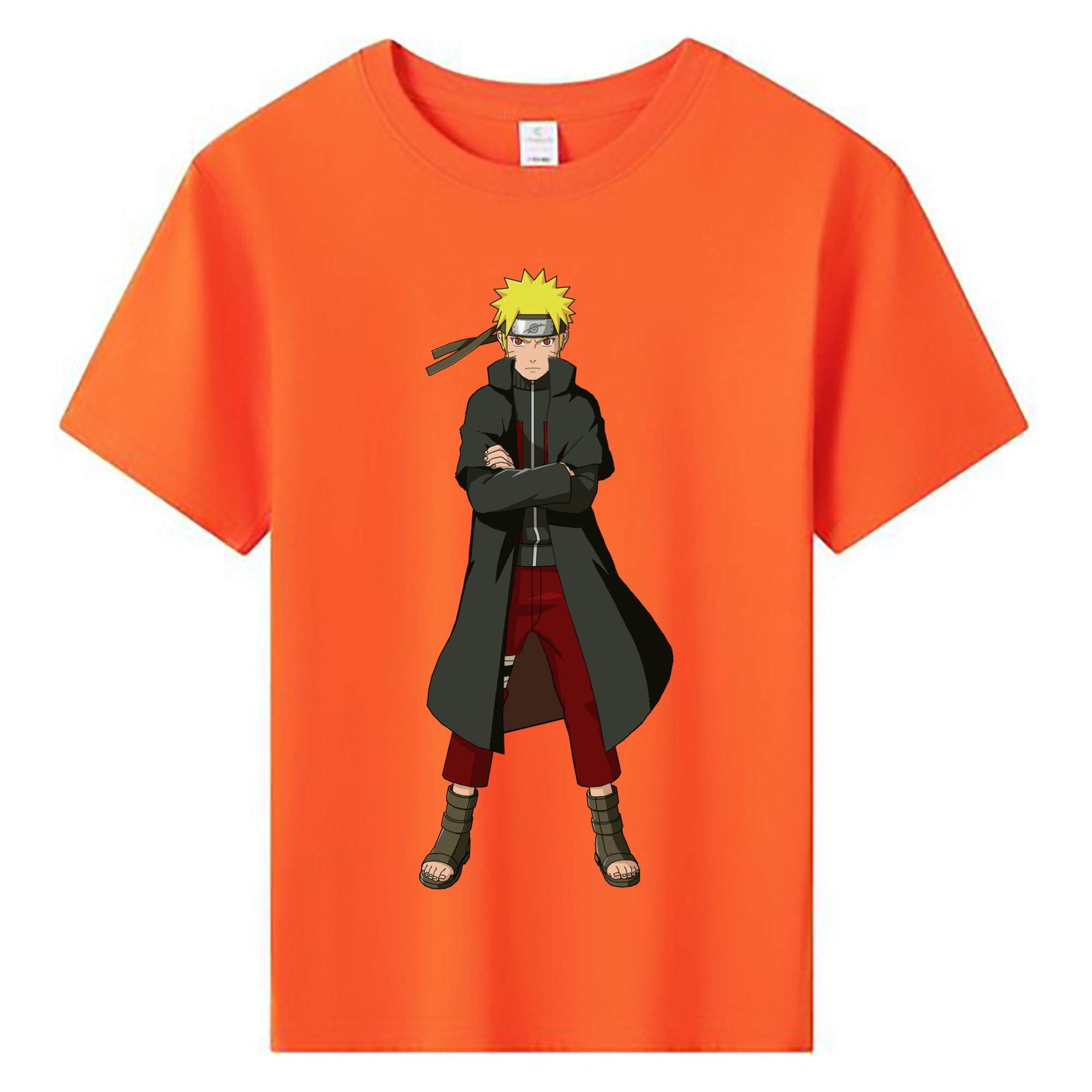 （画像用） NARUTO -ナルト- うずまき ナルト Uzumaki Naruto 綿100％キッズTシャツ（フロントプリント）